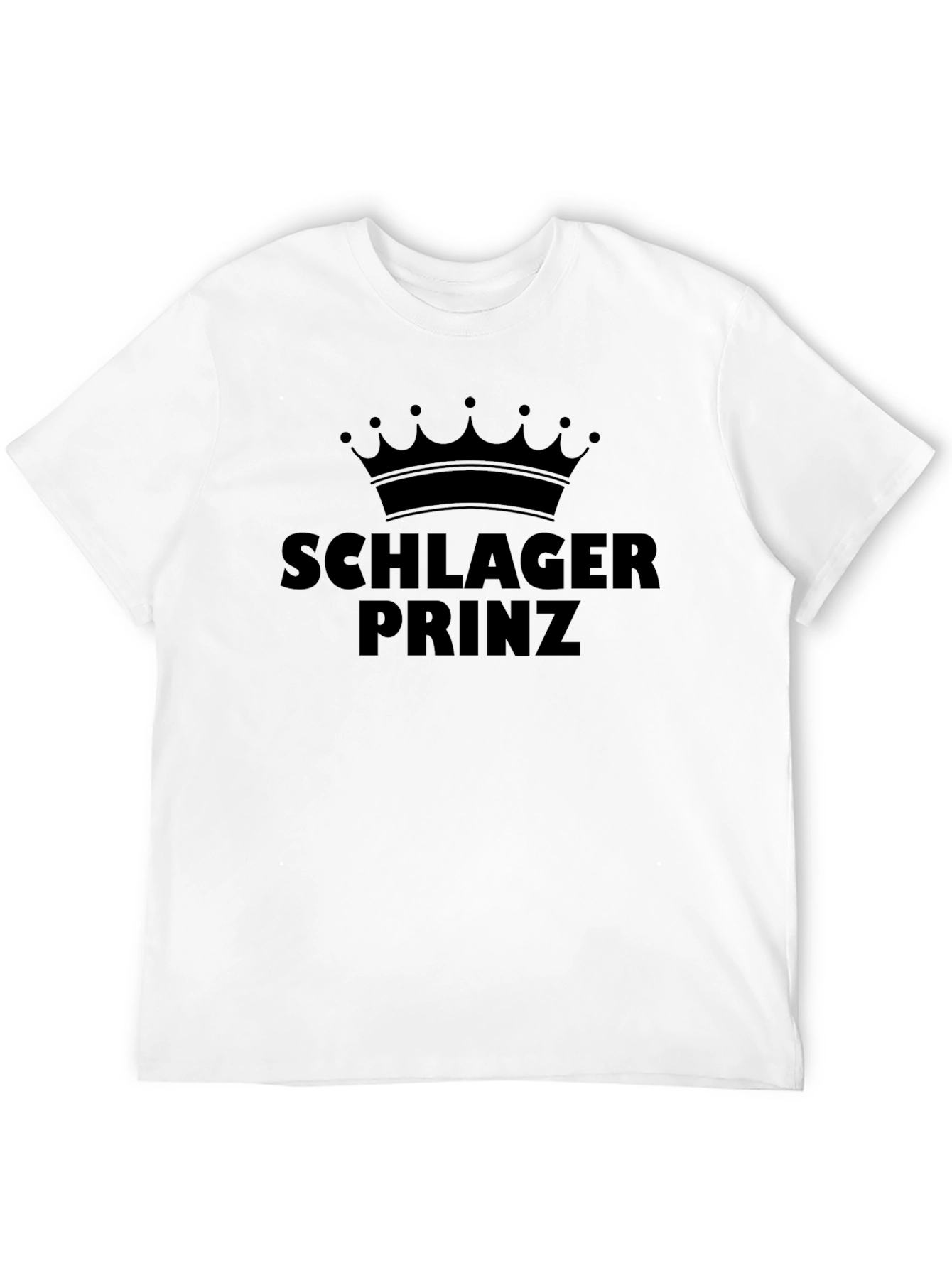 Schlager Prinz T-Shirt - Black Graphic Tee