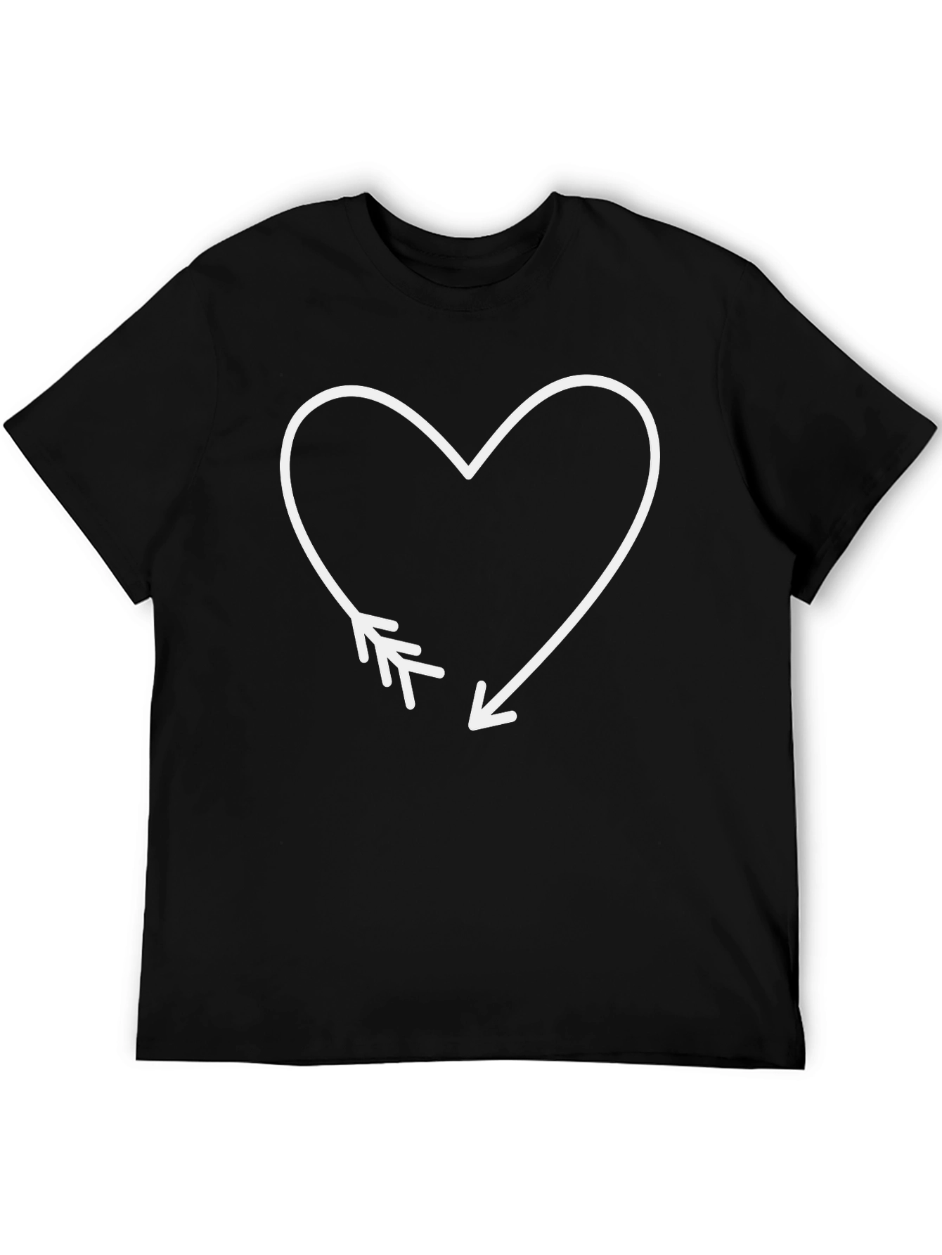 Heart Arrow T-Shirt - Stylish Graphic Tee