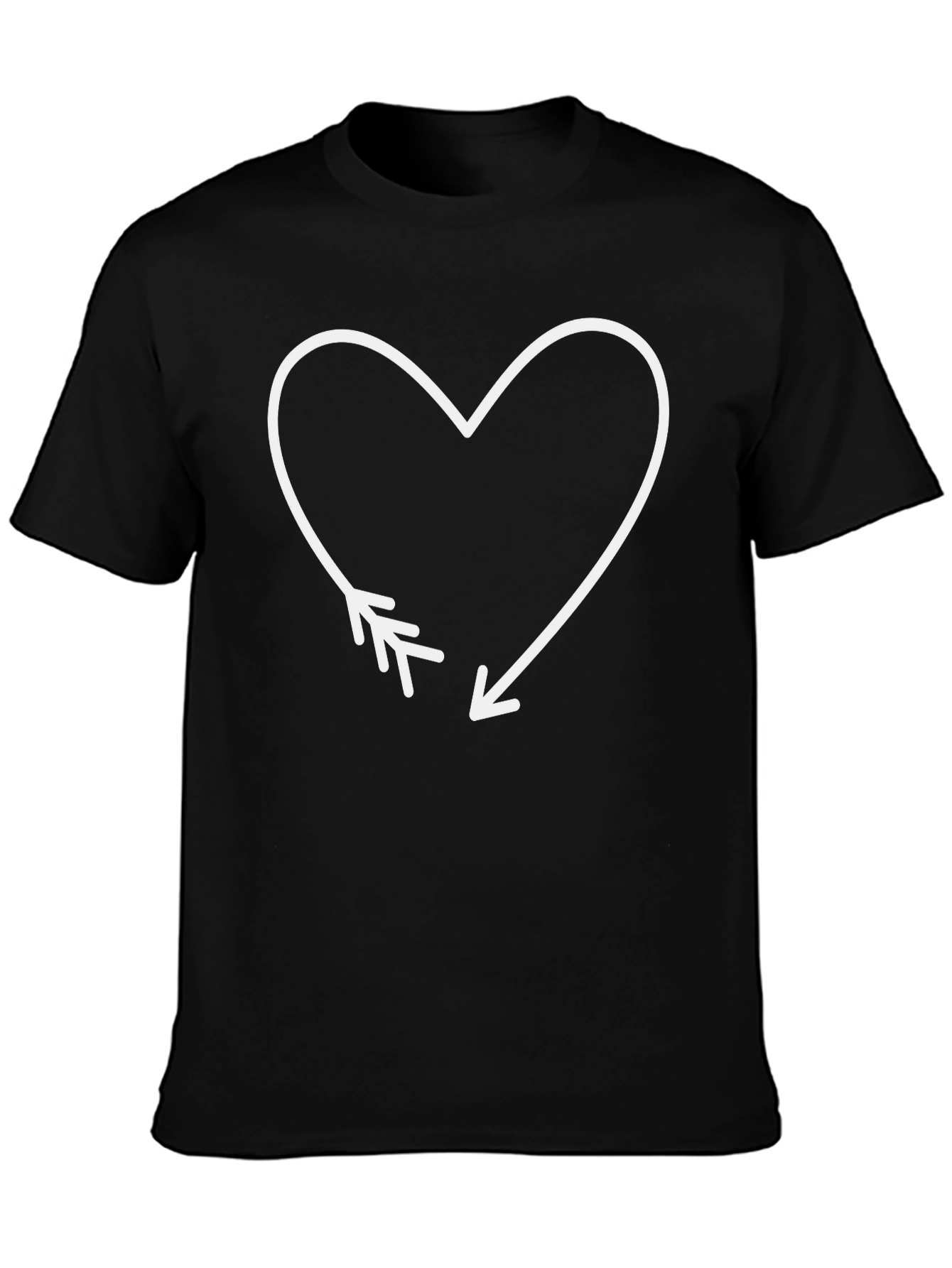 Heart Arrow T-Shirt - Stylish Graphic Tee