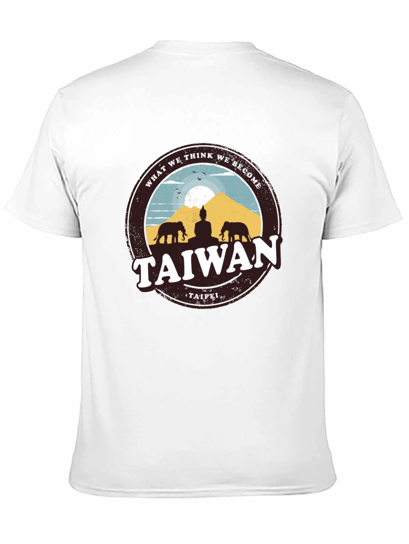 Taiwan Taipei Graphic T-Shirt - Meditative Design