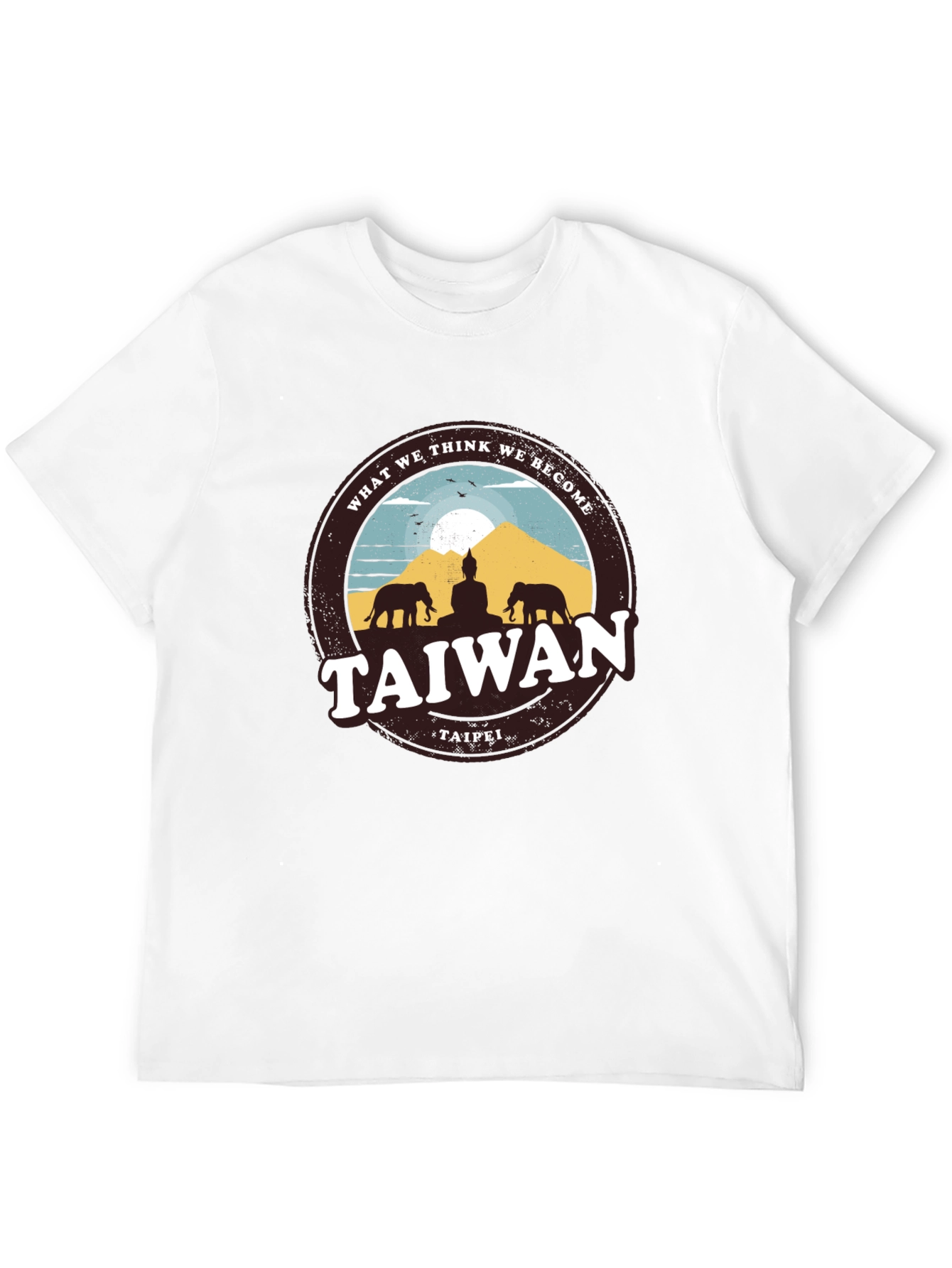 Taiwan Taipei Graphic T-Shirt - Meditative Design