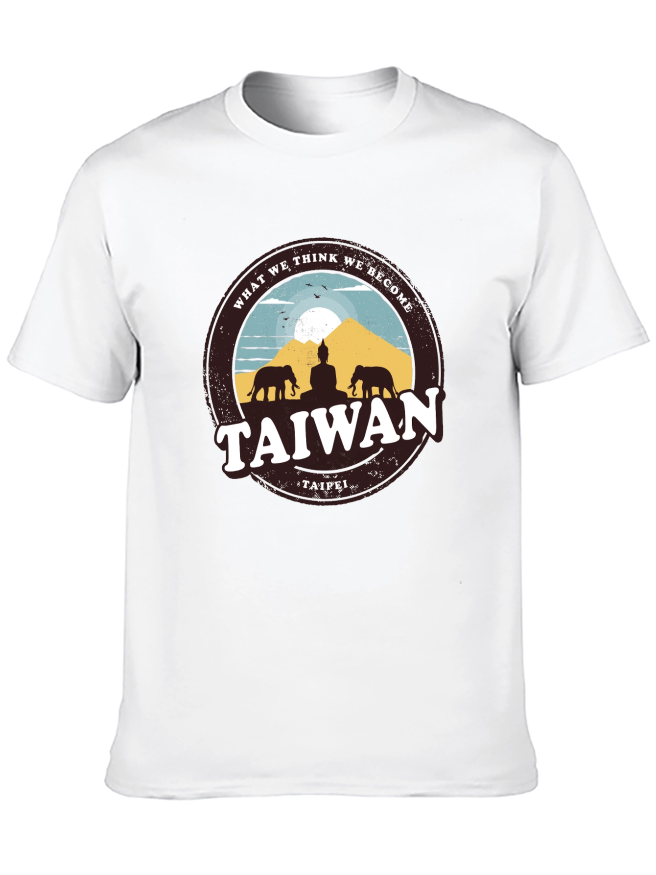 Taiwan Taipei Graphic T-Shirt - Meditative Design