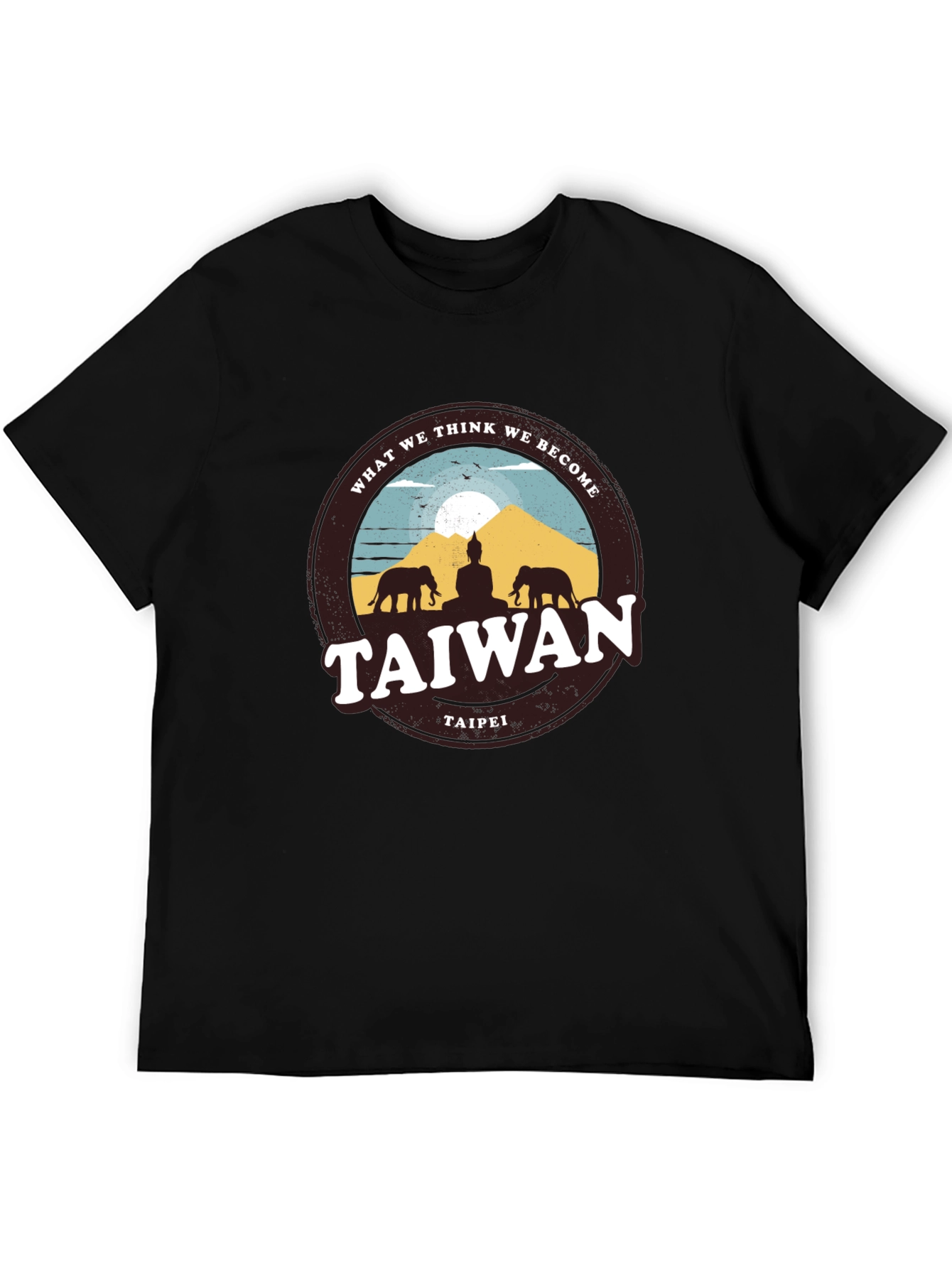 Taiwan Taipei Graphic T-Shirt - Meditative Design