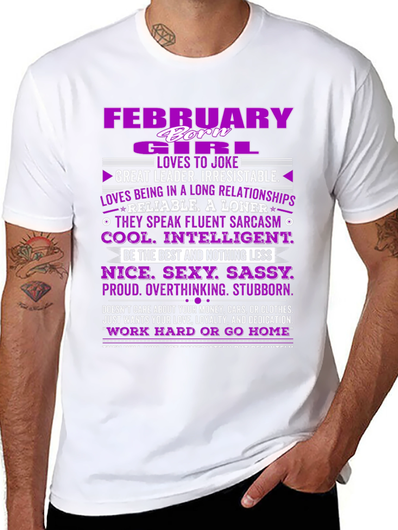 February Girl T-Shirt: Born Leader Irresistible!