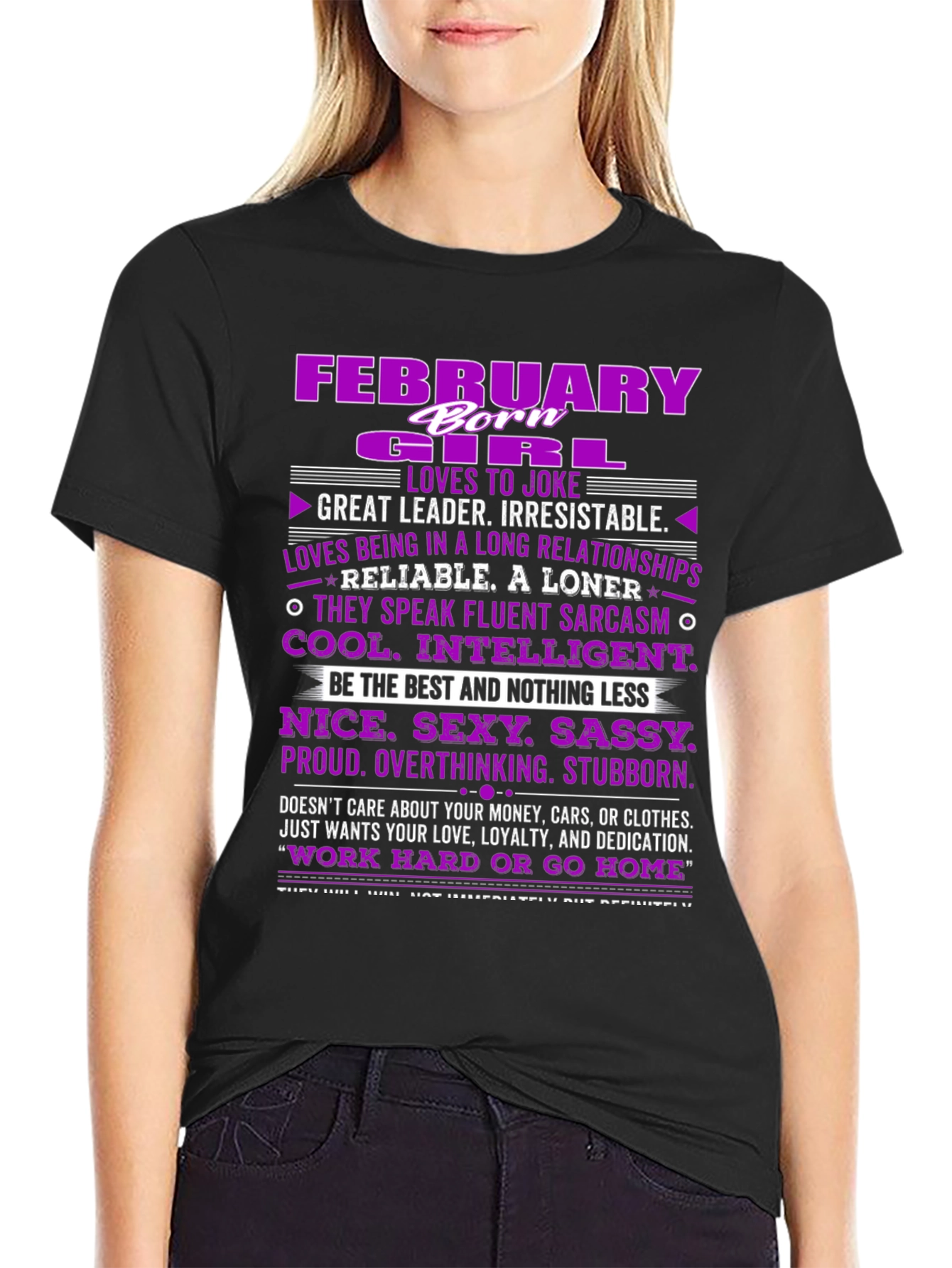 February Girl T-Shirt: Born Leader Irresistible!