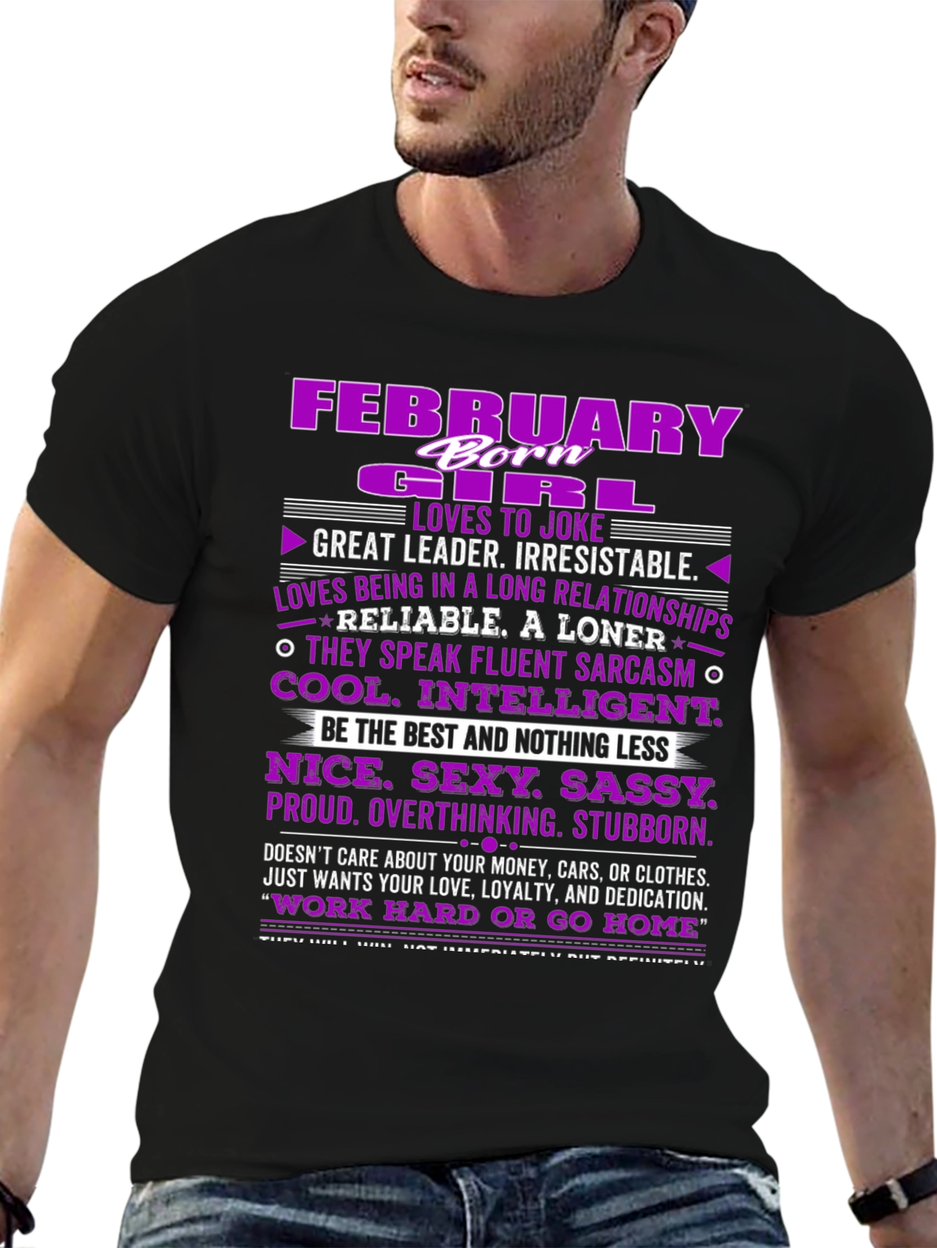 February Girl T-Shirt: Born Leader Irresistible!