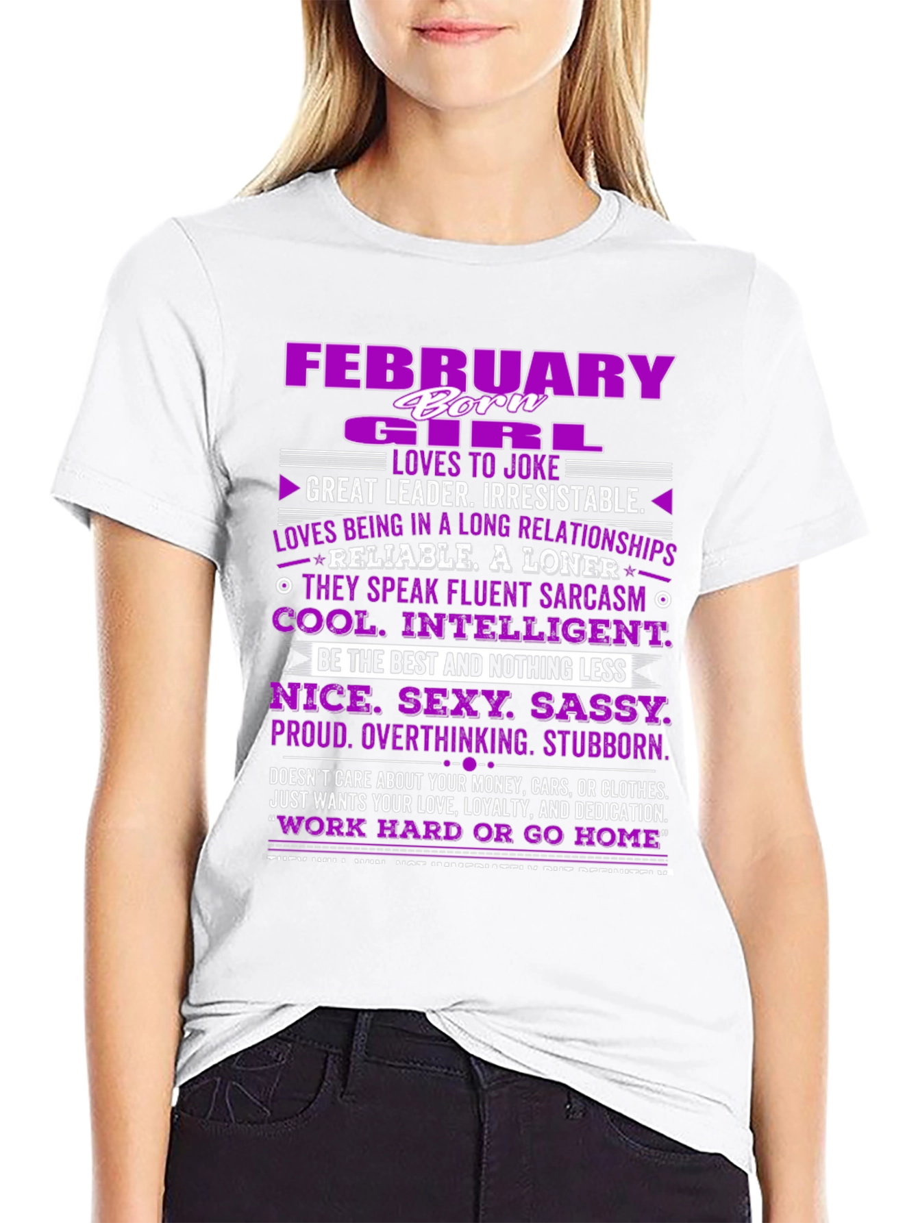 February Girl T-Shirt: Born Leader Irresistible!