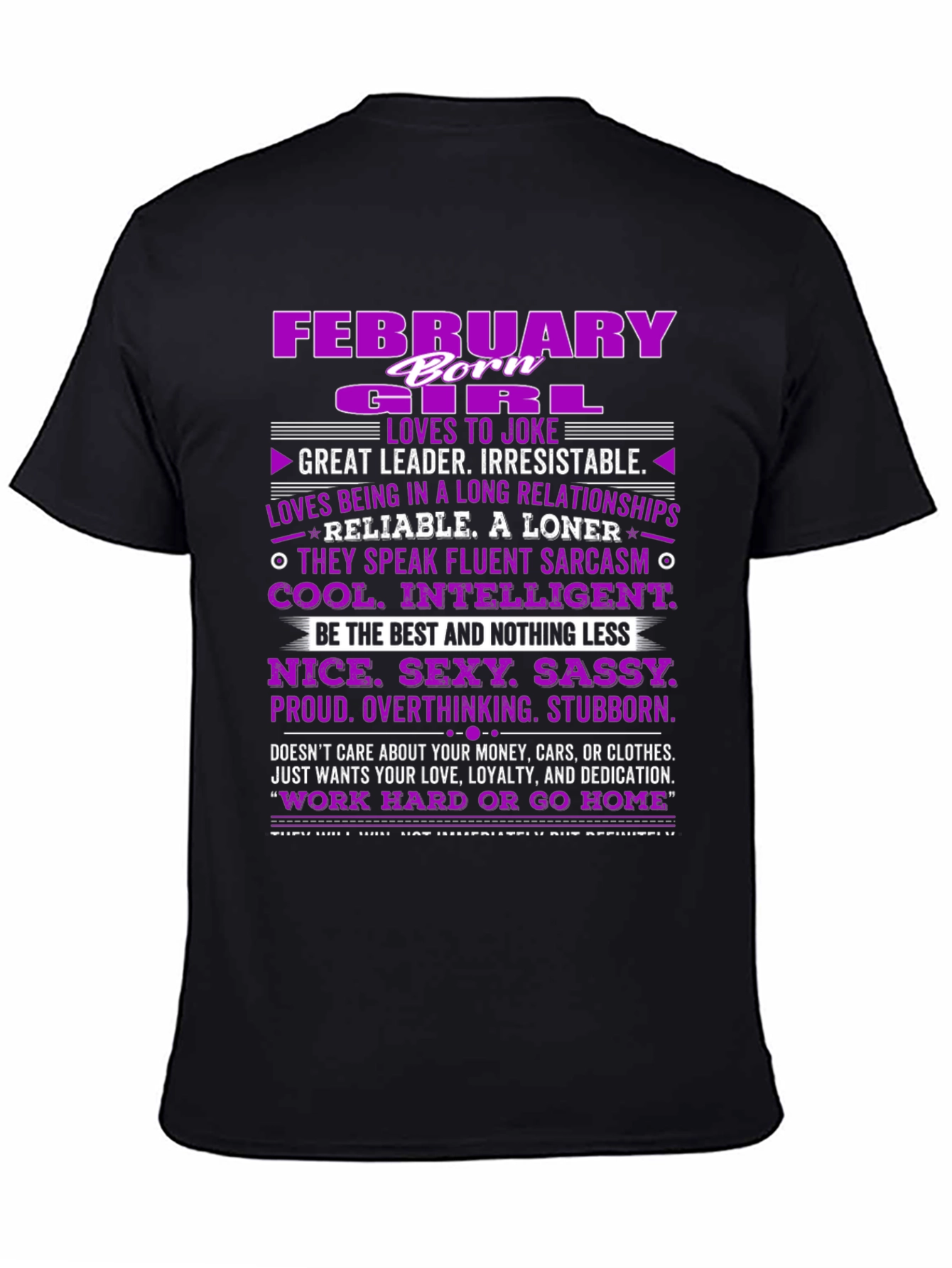 February Girl T-Shirt: Born Leader Irresistible!