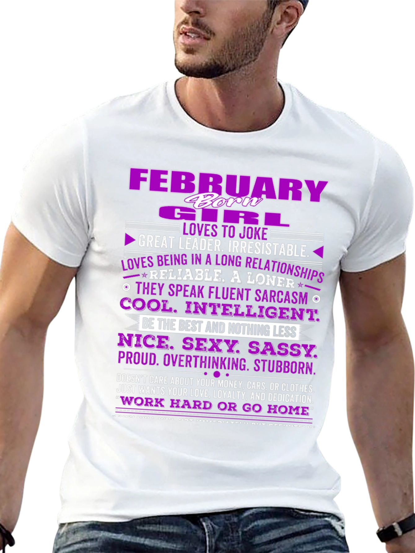 February Girl T-Shirt: Born Leader Irresistible!