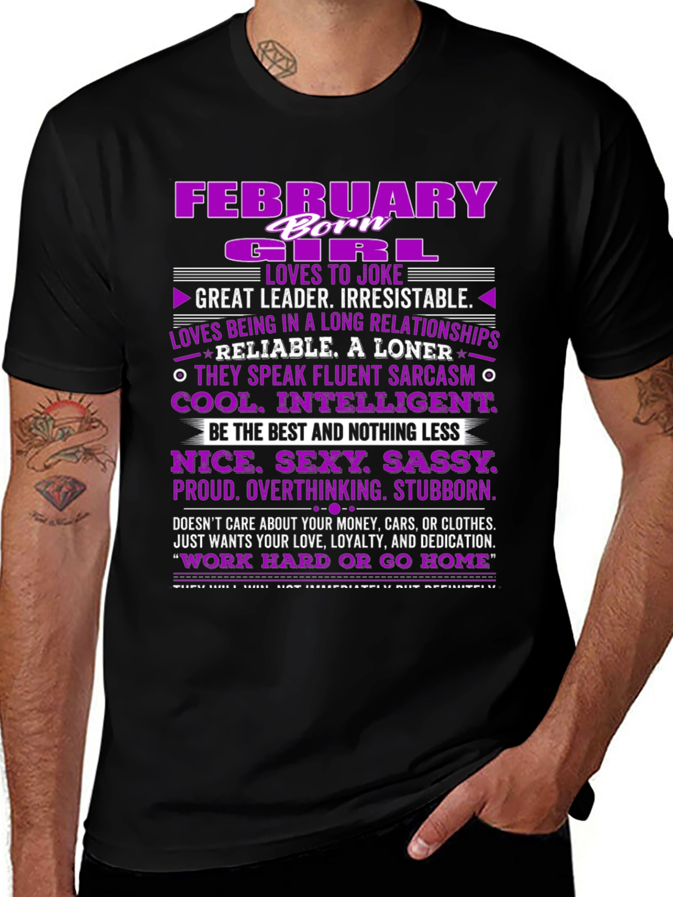 February Girl T-Shirt: Born Leader Irresistible!