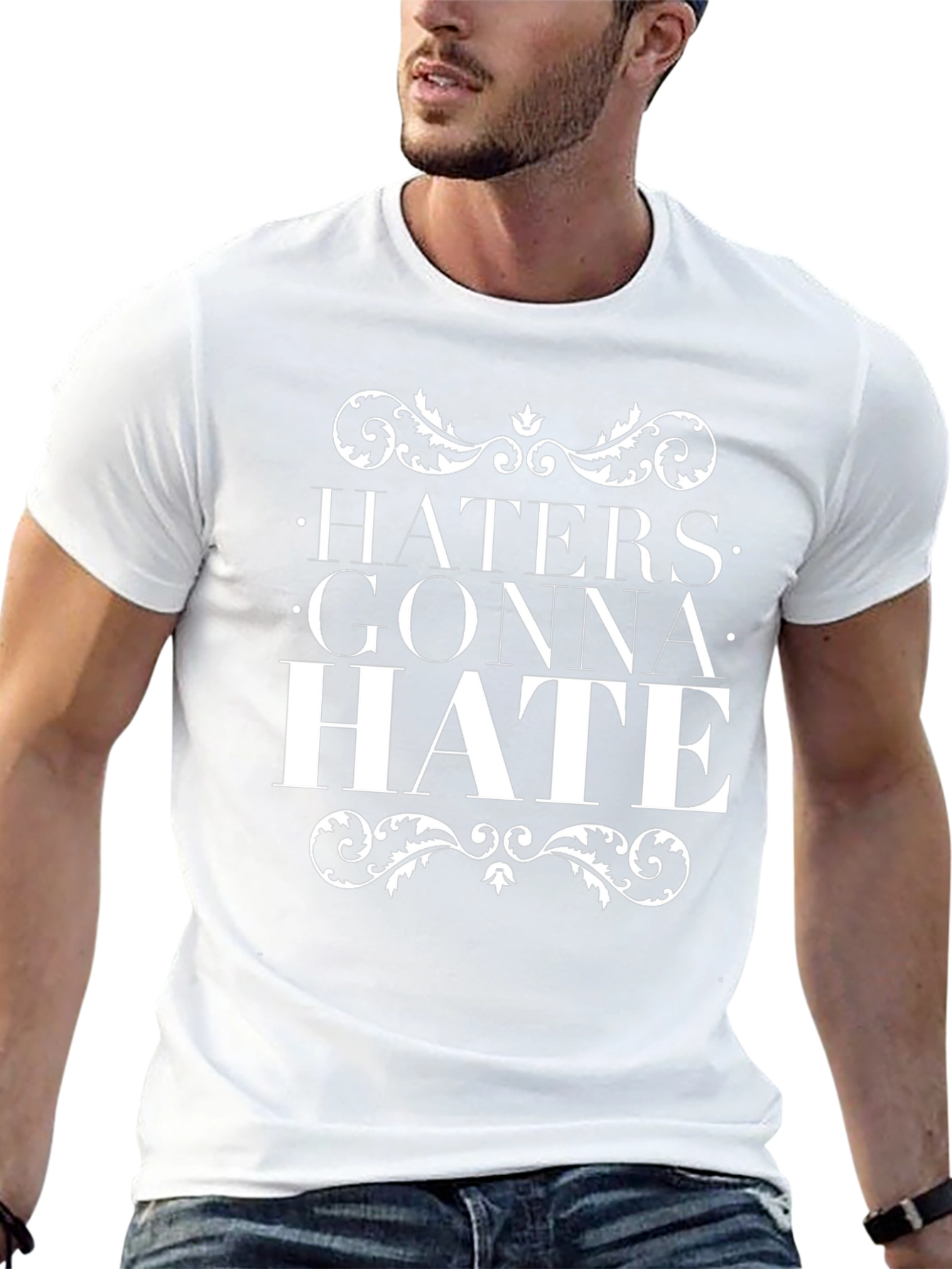 Haters Gonna Hate Graphic Tee - Trendy Slogan T-Shirt