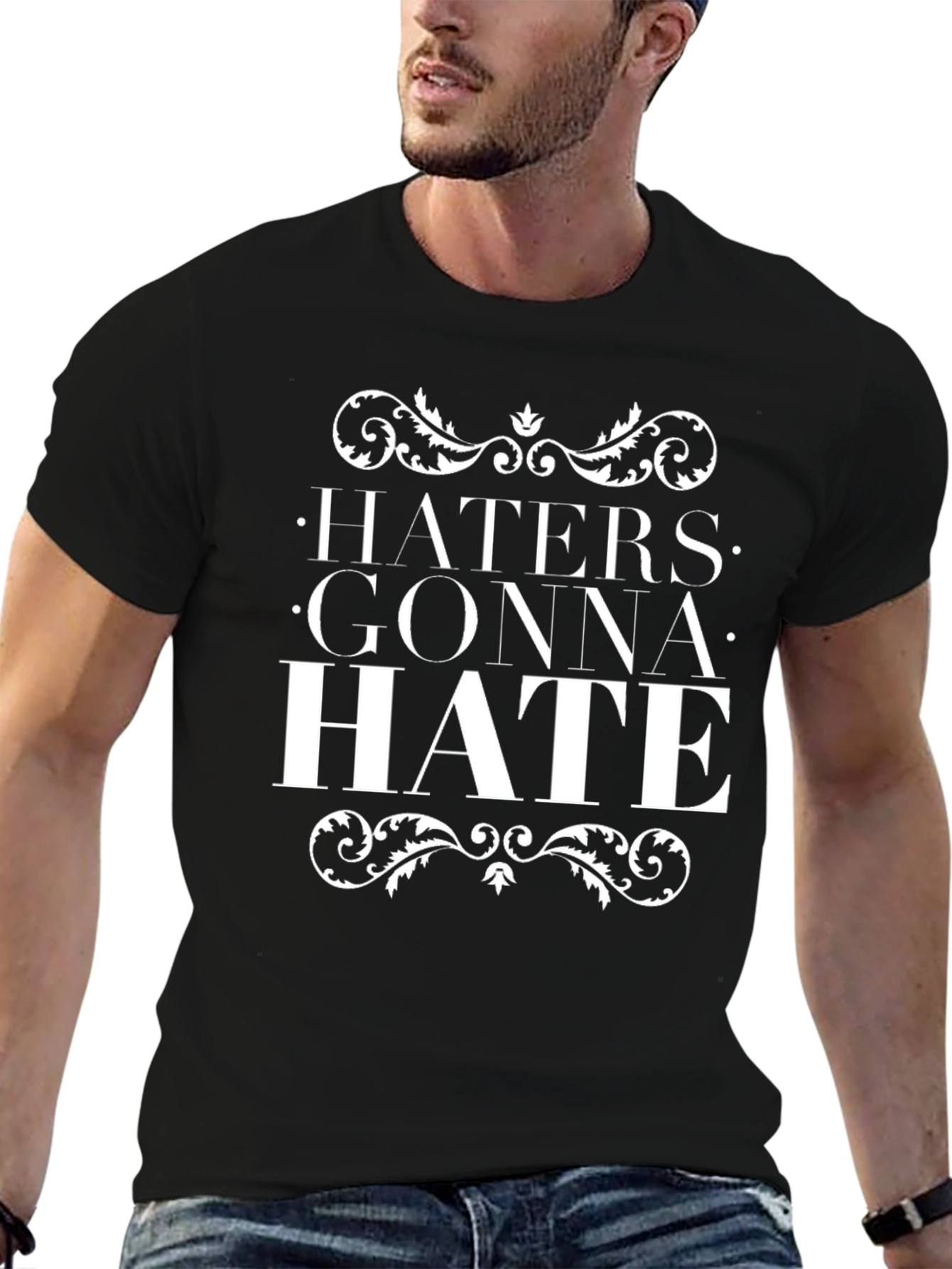 Haters Gonna Hate Graphic Tee - Trendy Slogan T-Shirt