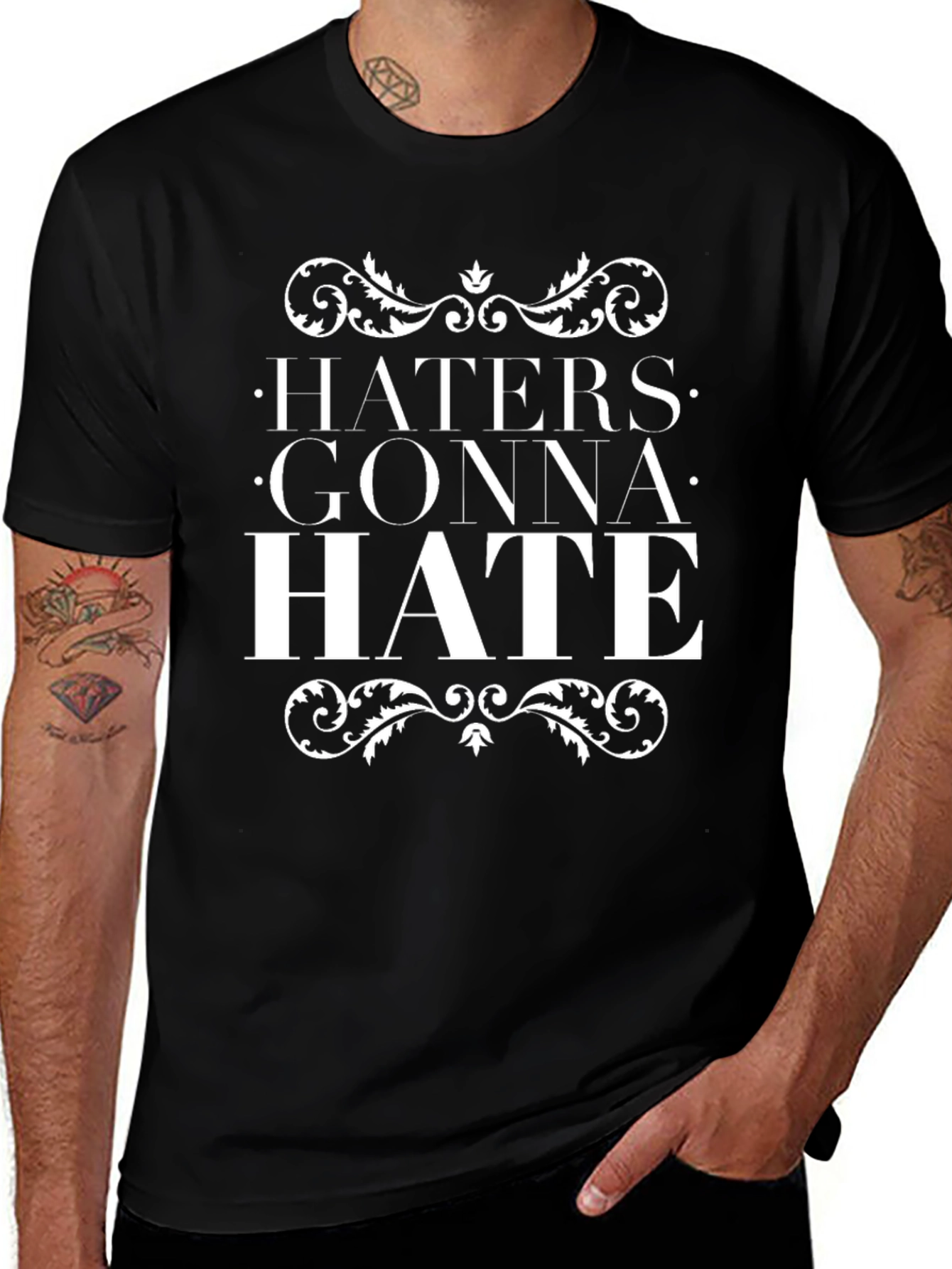 Haters Gonna Hate Graphic Tee - Trendy Slogan T-Shirt