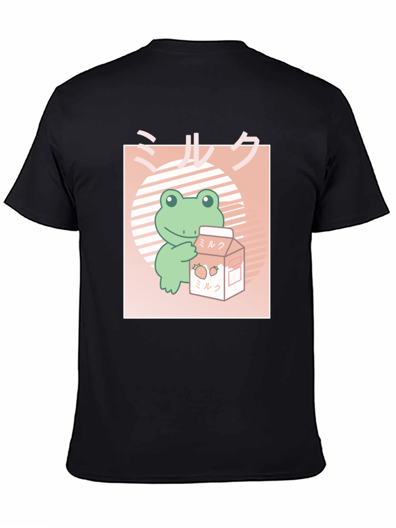 Kawaii Frog Strawberry Milk T-Shirt