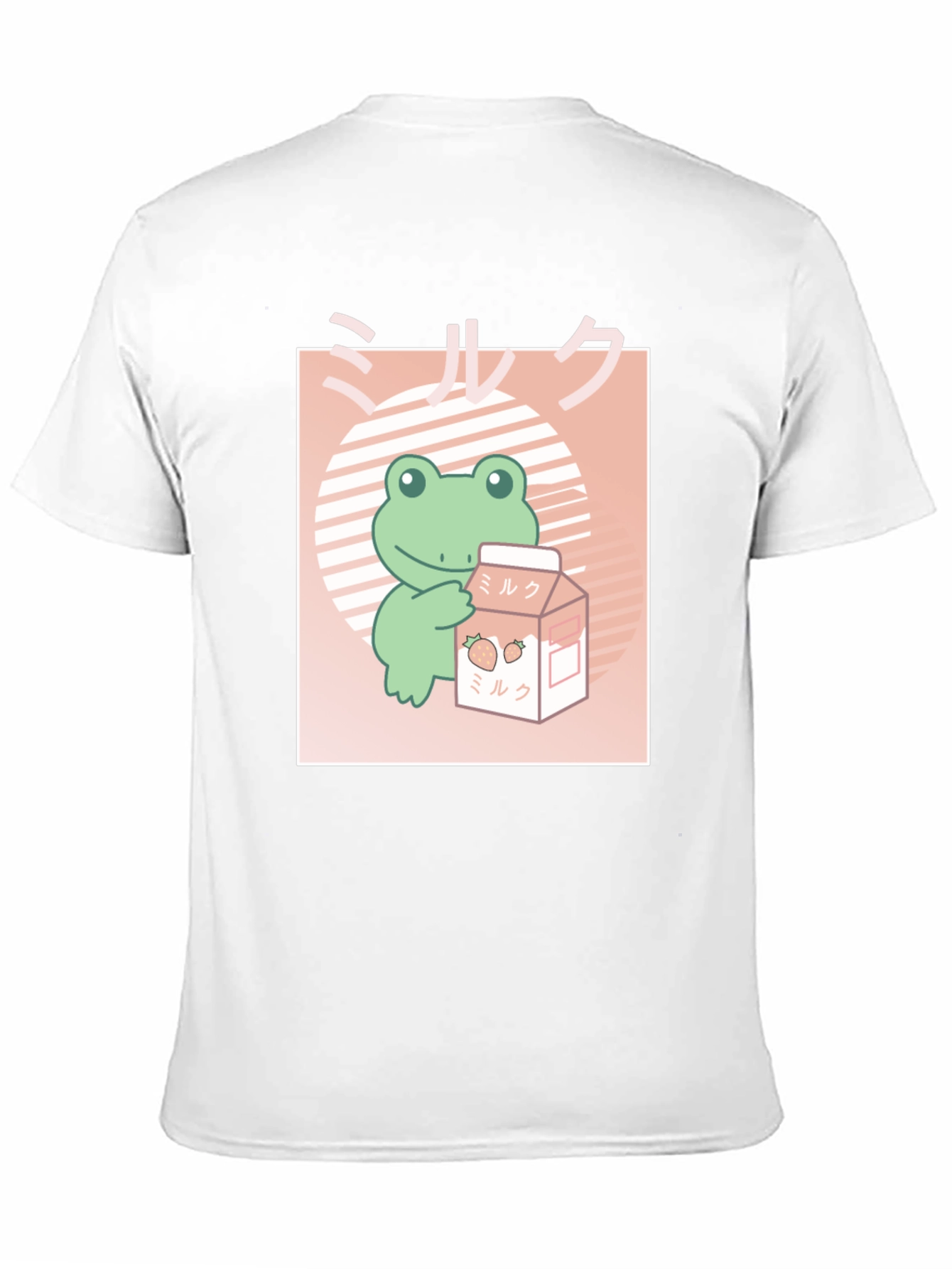 Kawaii Frog Strawberry Milk T-Shirt
