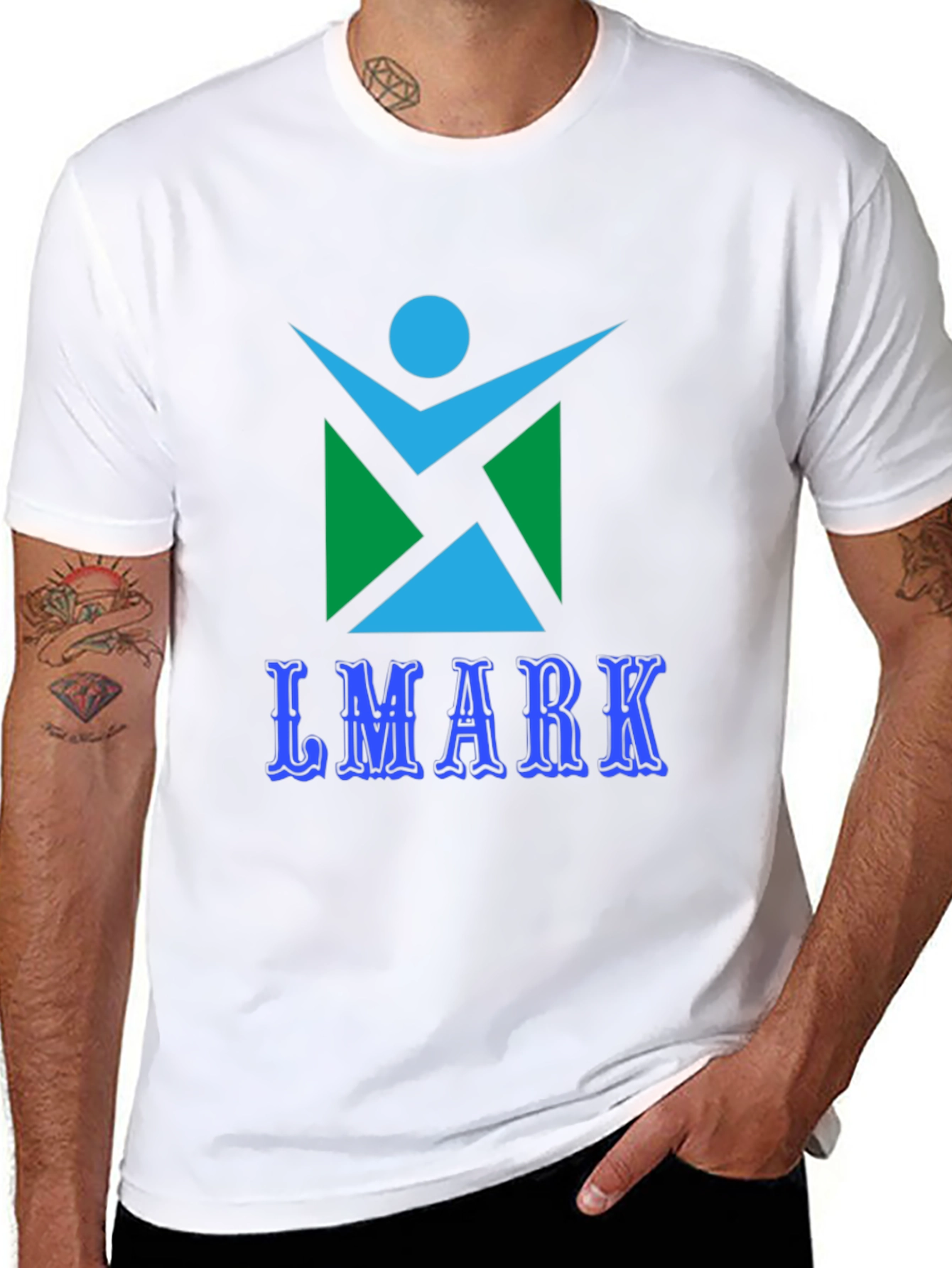 Lmark Graphic Print Black T-Shirt