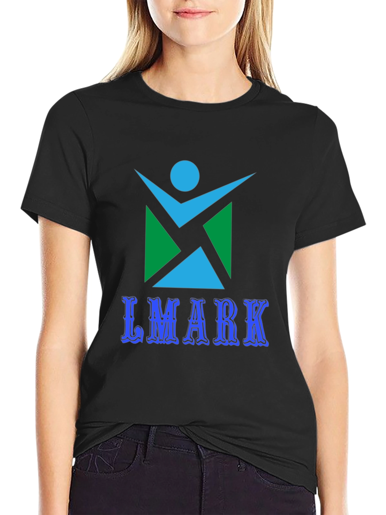 Lmark Graphic Print Black T-Shirt