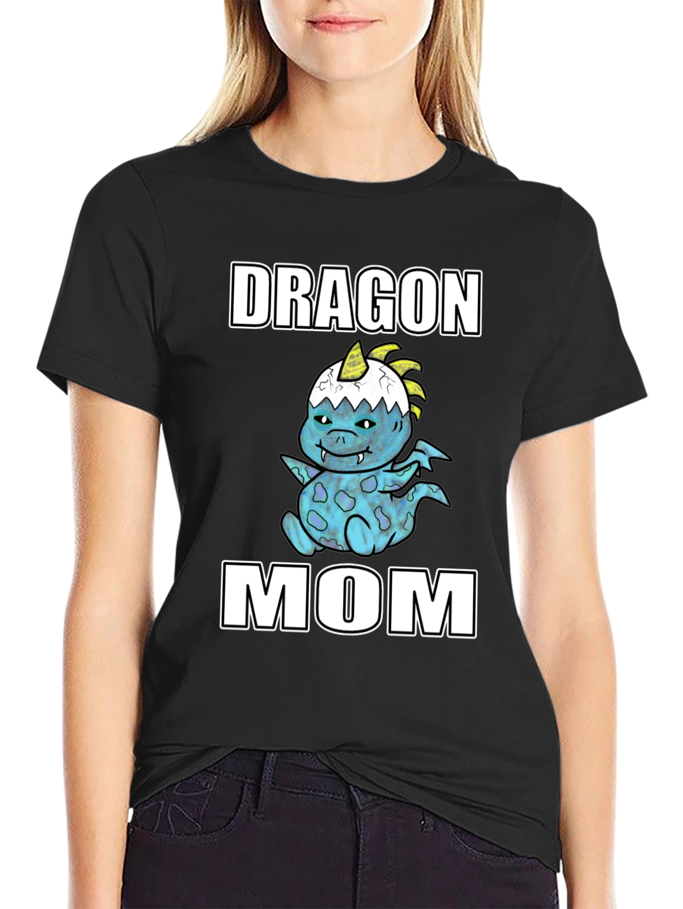 Dragon Mom T-Shirt Cute Graphic Tee