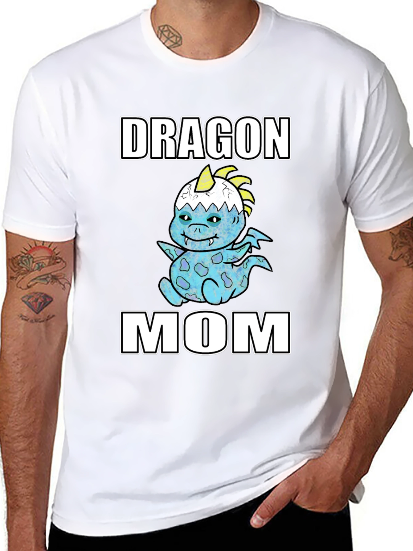 Dragon Mom T-Shirt Cute Graphic Tee