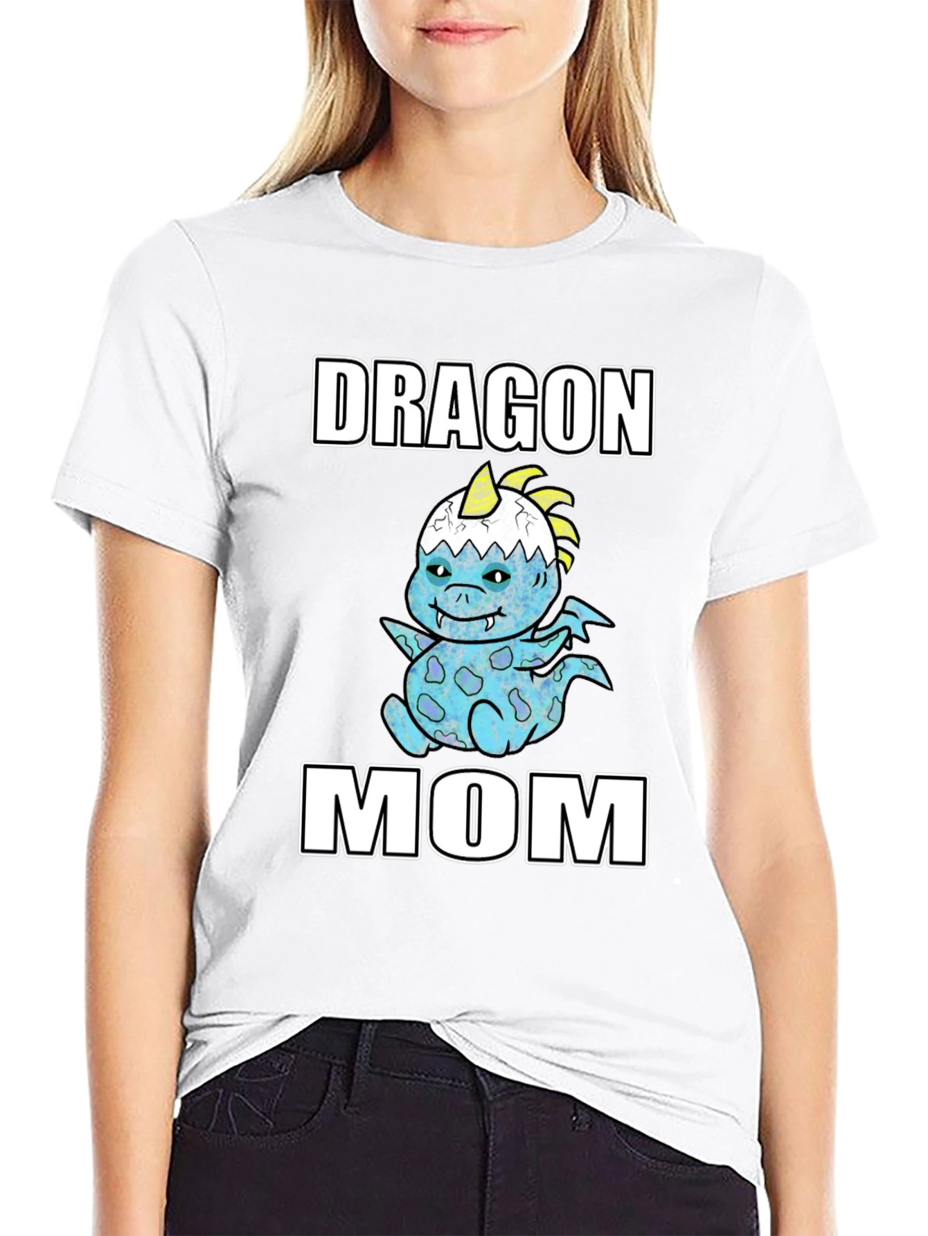 Dragon Mom T-Shirt Cute Graphic Tee