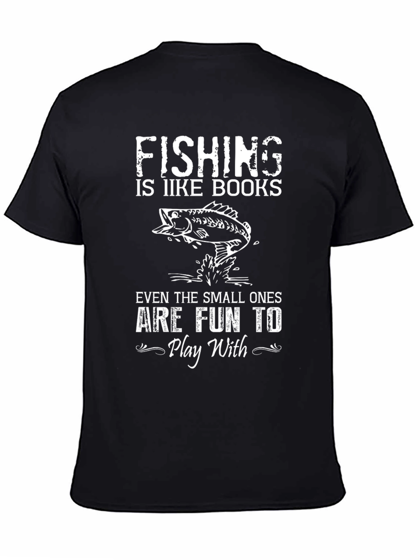 Fishing and Books Graphic Tee