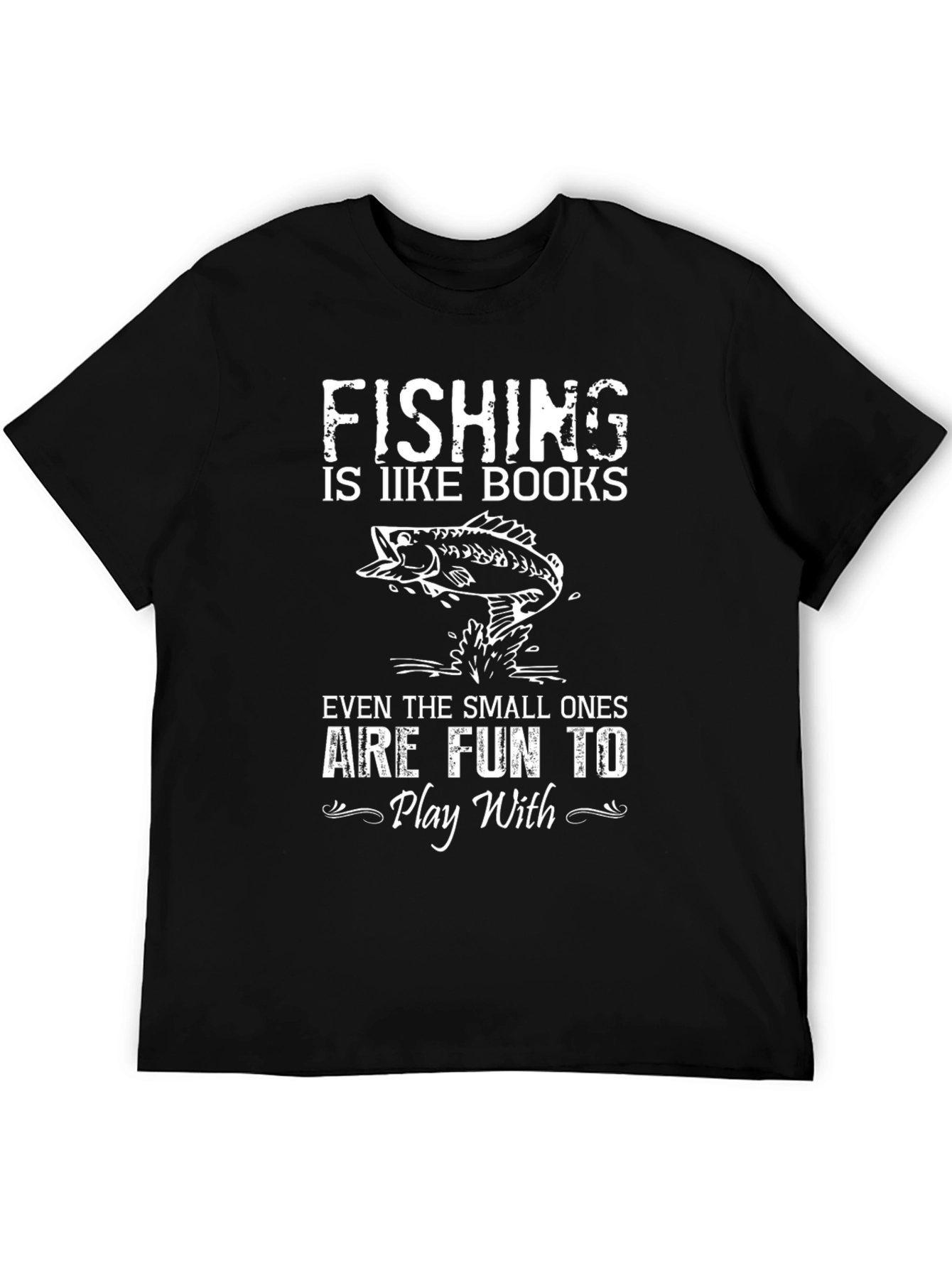 Fishing and Books Graphic Tee