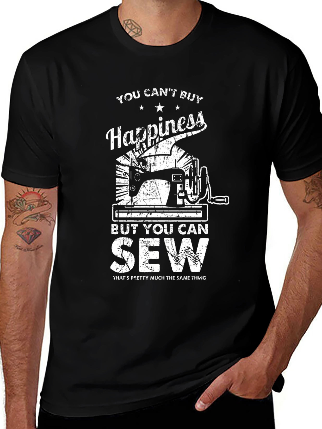 Sewing Happiness T-Shirt - Perfect for Crafters!