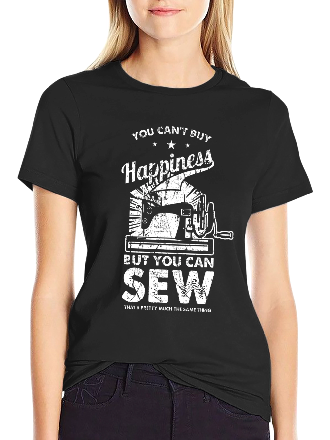 Sewing Happiness T-Shirt - Perfect for Crafters!