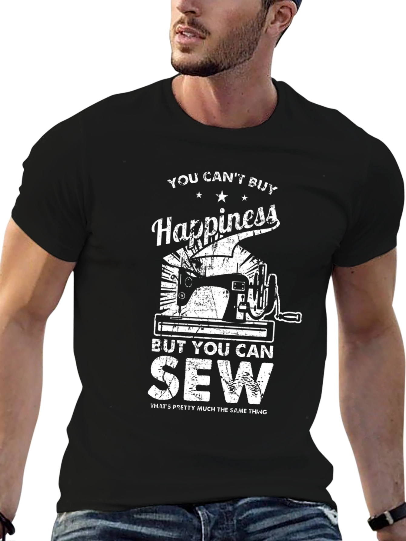 Sewing Happiness T-Shirt - Perfect for Crafters!