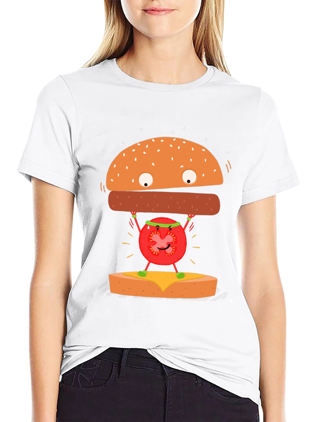 Funny Hamburger Tomato T-Shirt