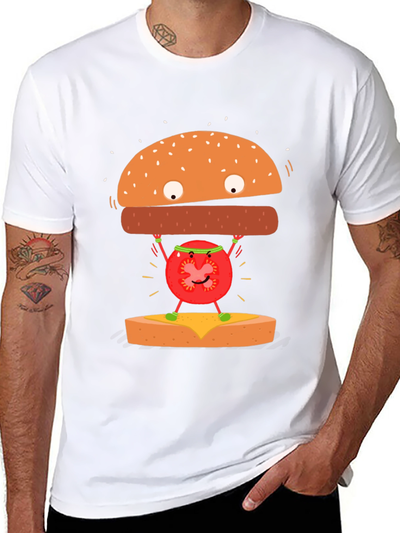 Funny Hamburger Tomato T-Shirt
