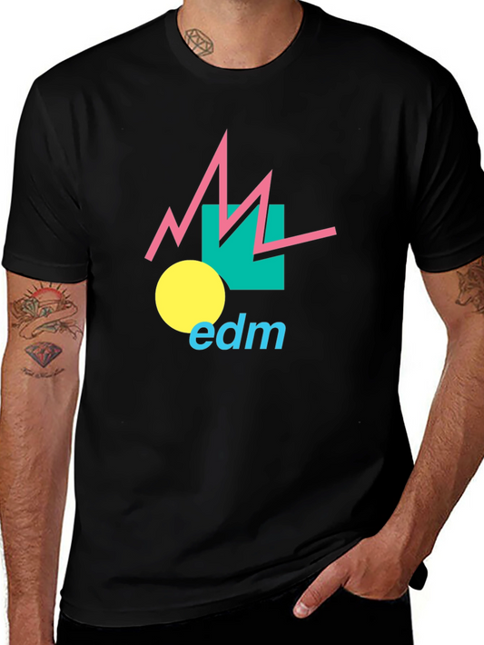 EDM Graphic Tee - Retro Electronic Dance Music T-Shirt