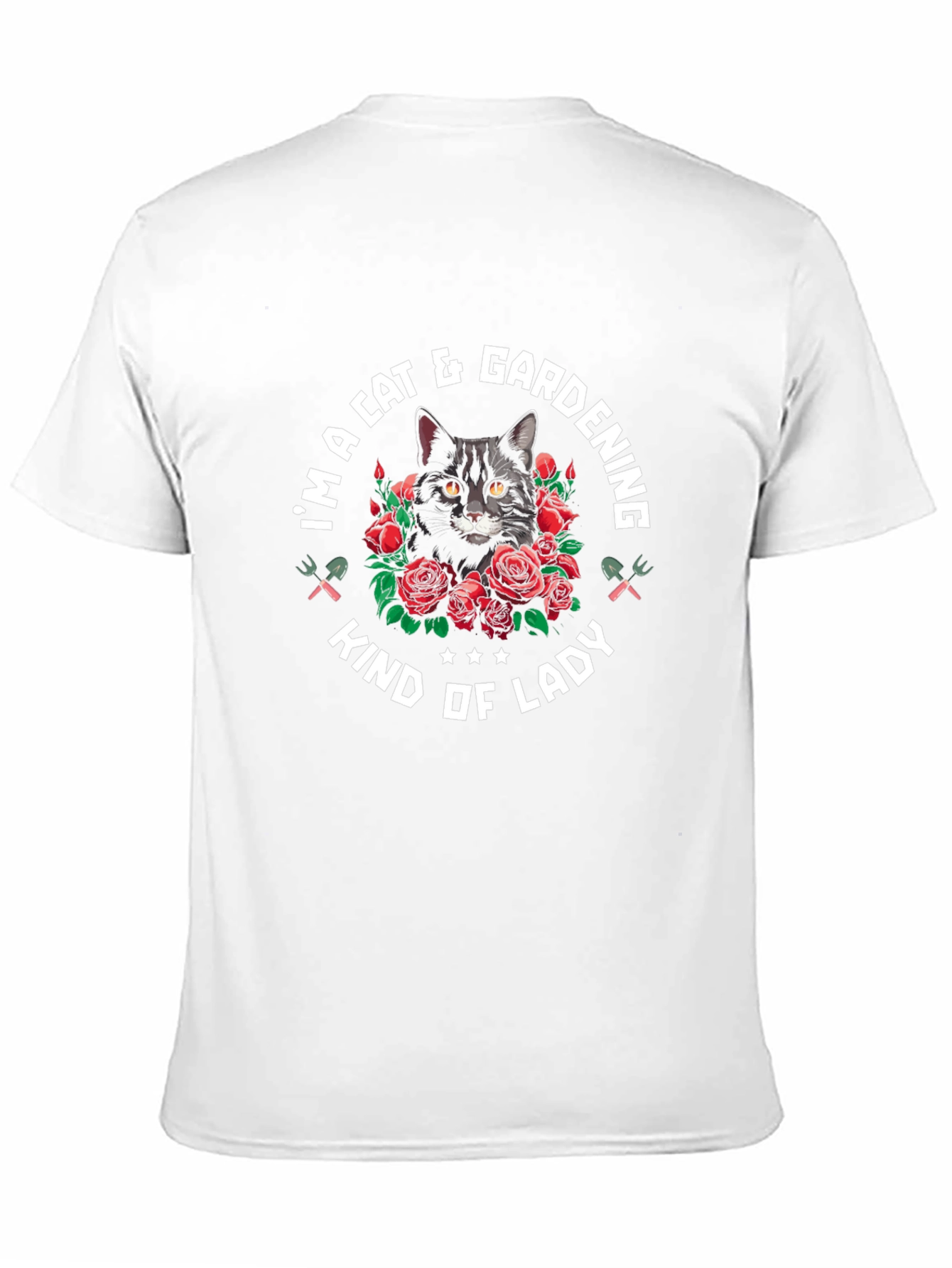 Cat & Gardening Lady T-Shirt
