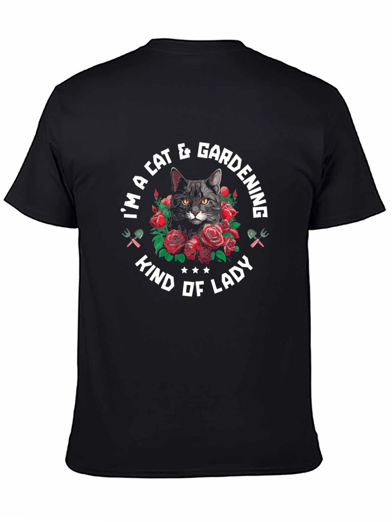 Cat & Gardening Lady T-Shirt