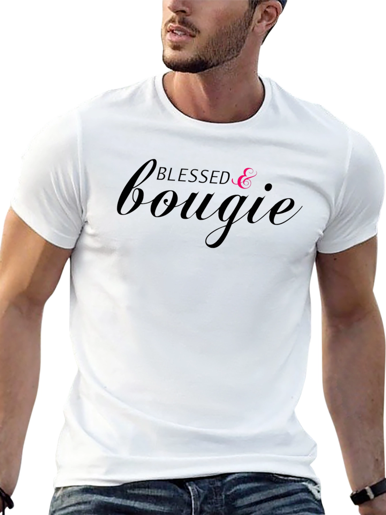 Blessed & Bougie Graphic Tee - Stylish Comfort
