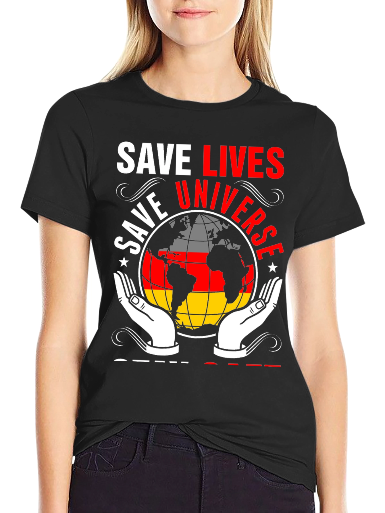 Save Universe Globe Graphic Tee