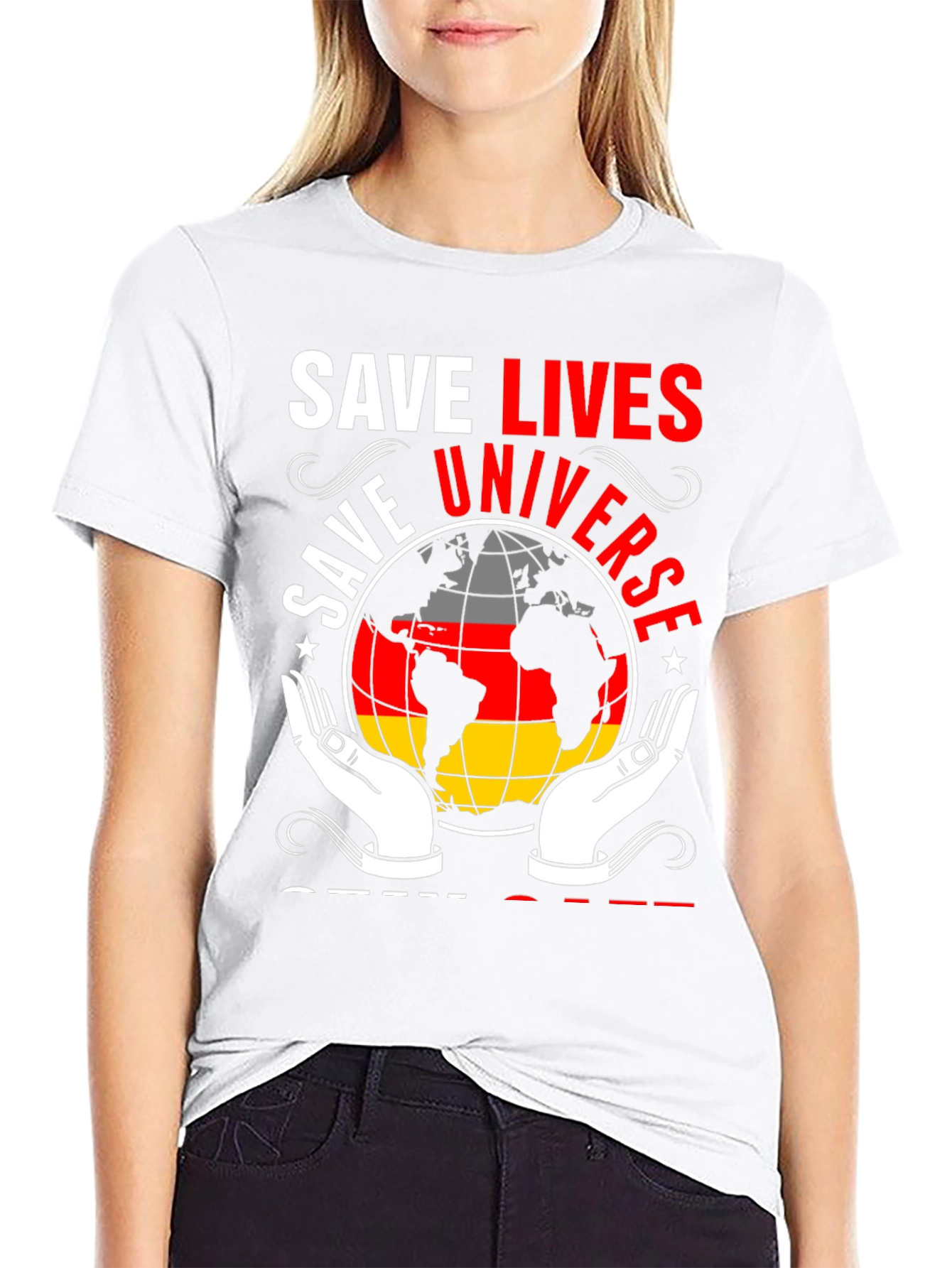 Save Universe Globe Graphic Tee