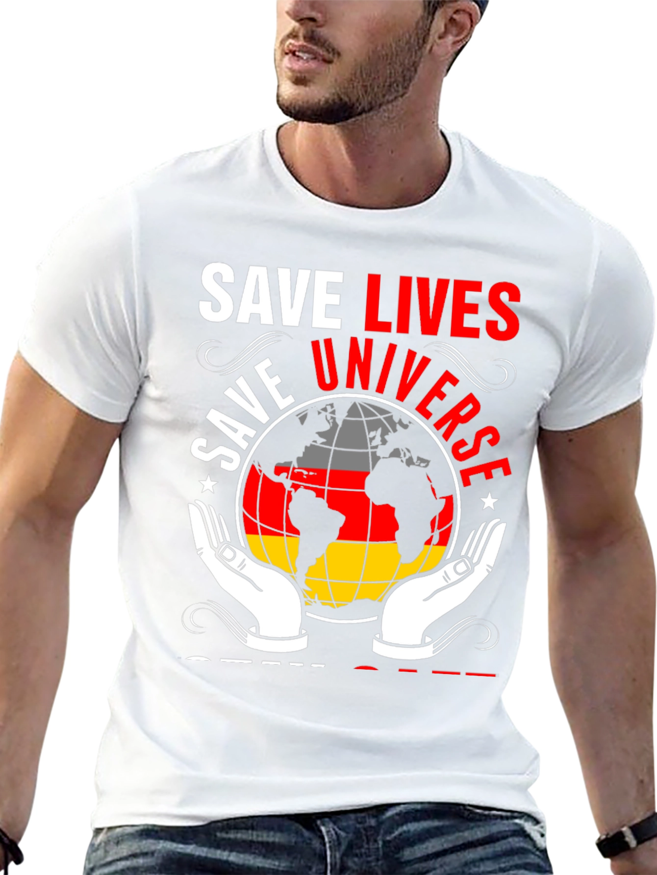 Save Universe Globe Graphic Tee