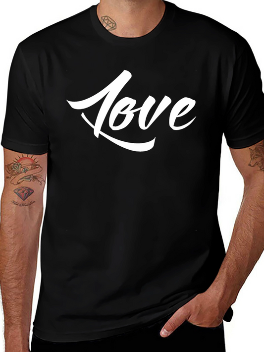 Love Graphic Black T-Shirt - Stylish and Trendy