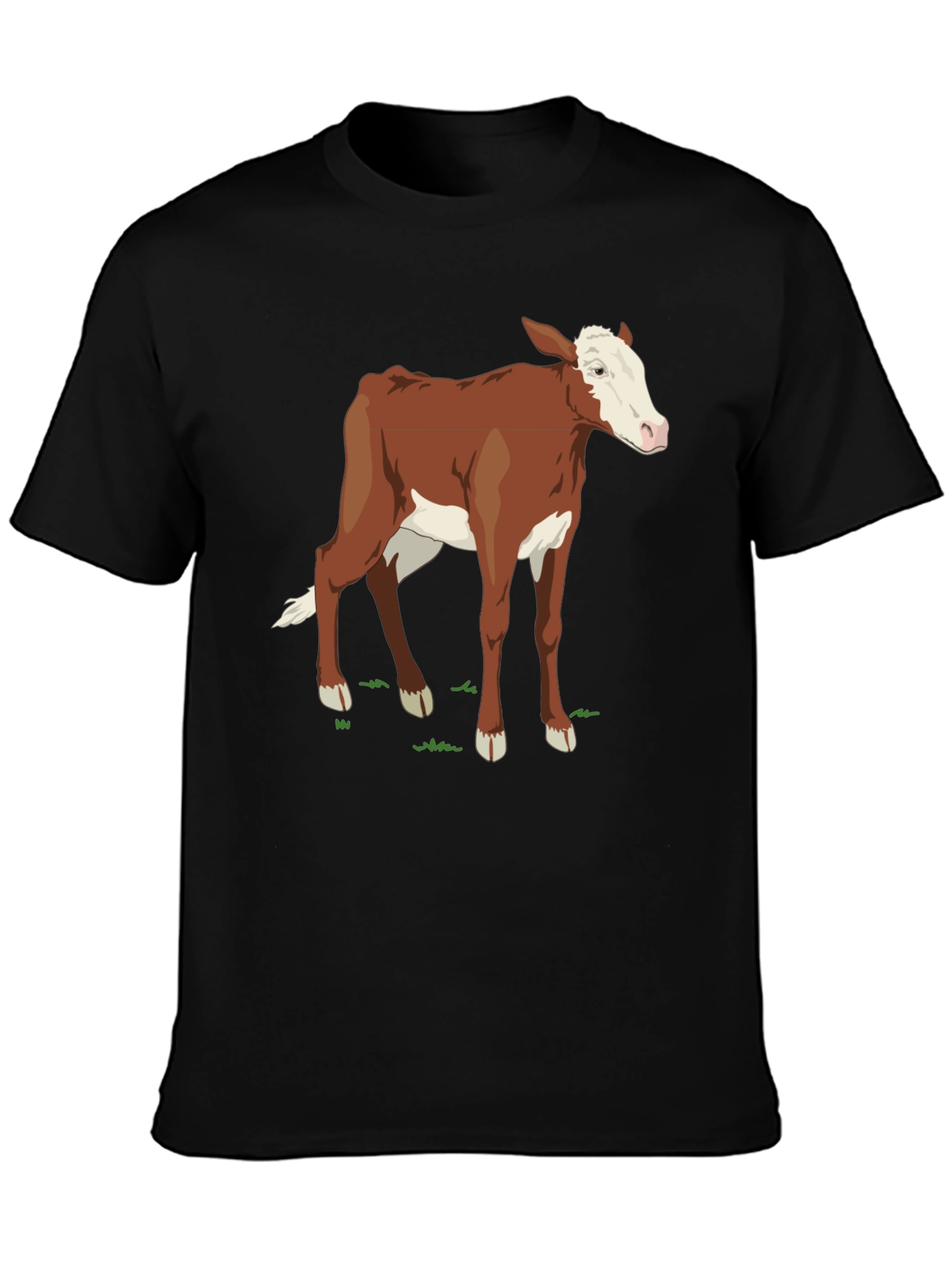 Cow Graphic Black T-Shirt