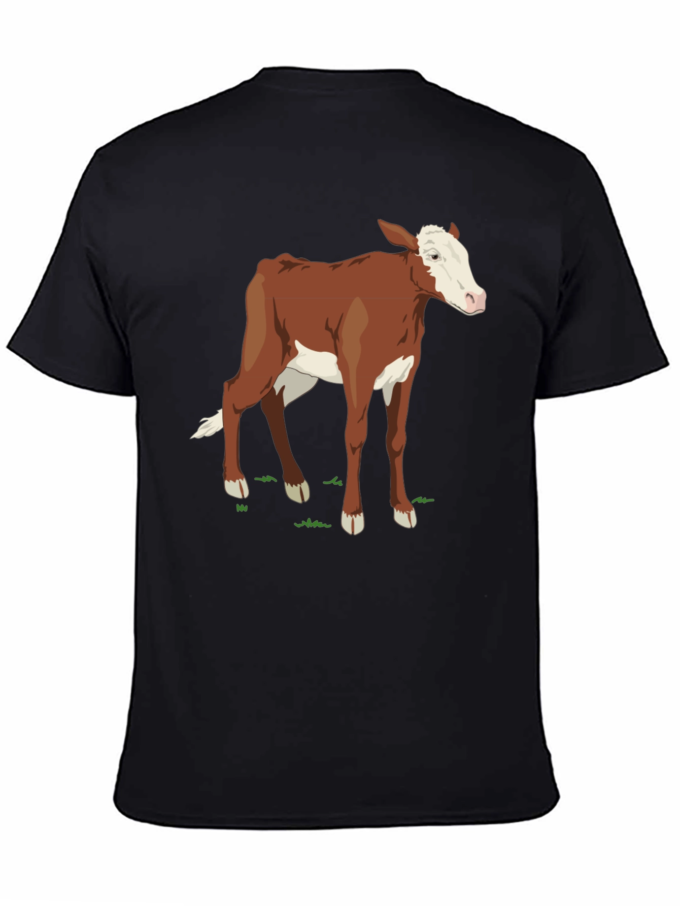 Cow Graphic Black T-Shirt