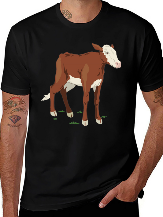 Cow Graphic Black T-Shirt