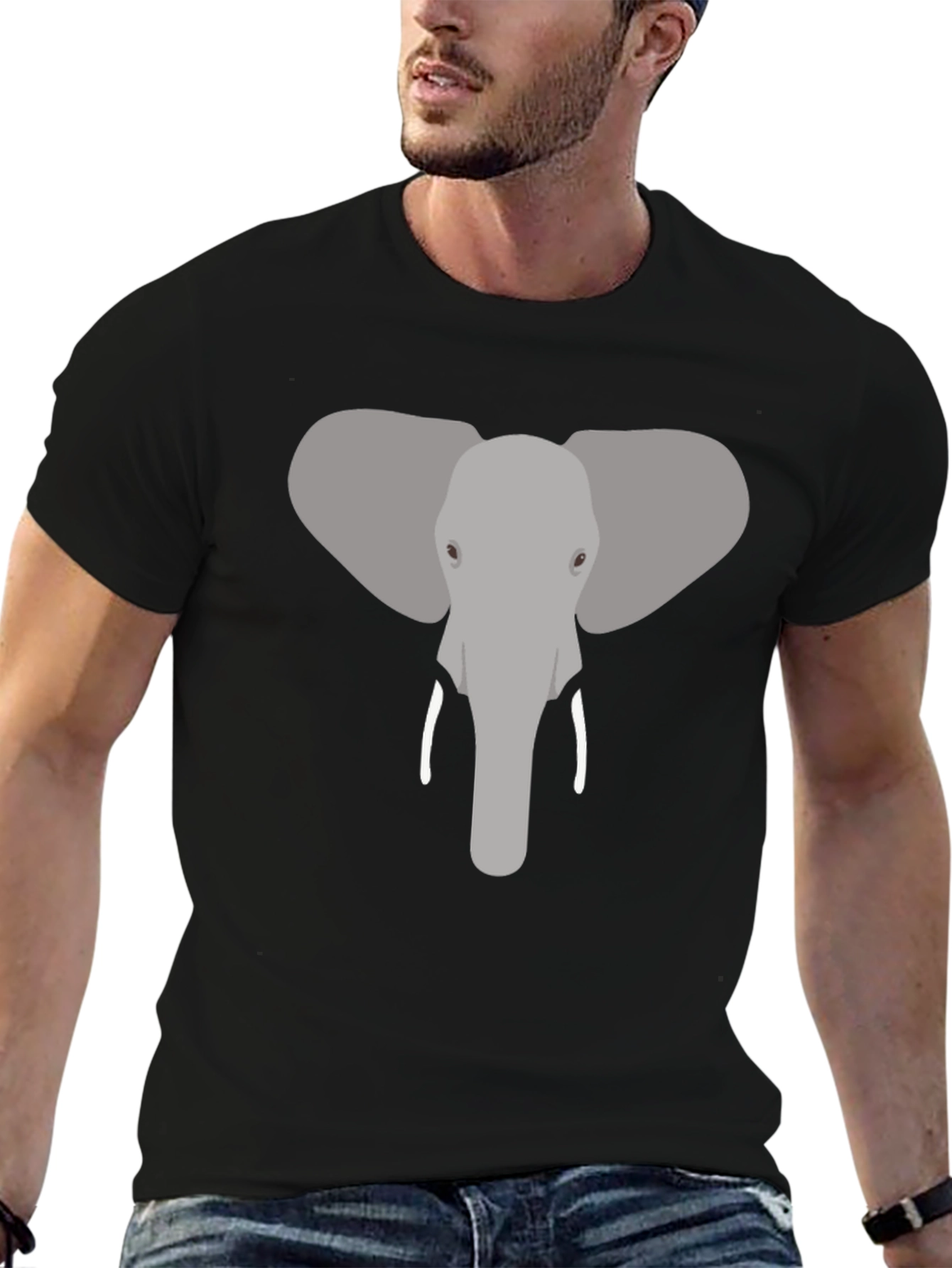 Elephant Graphic Tee - Cool Animal Design