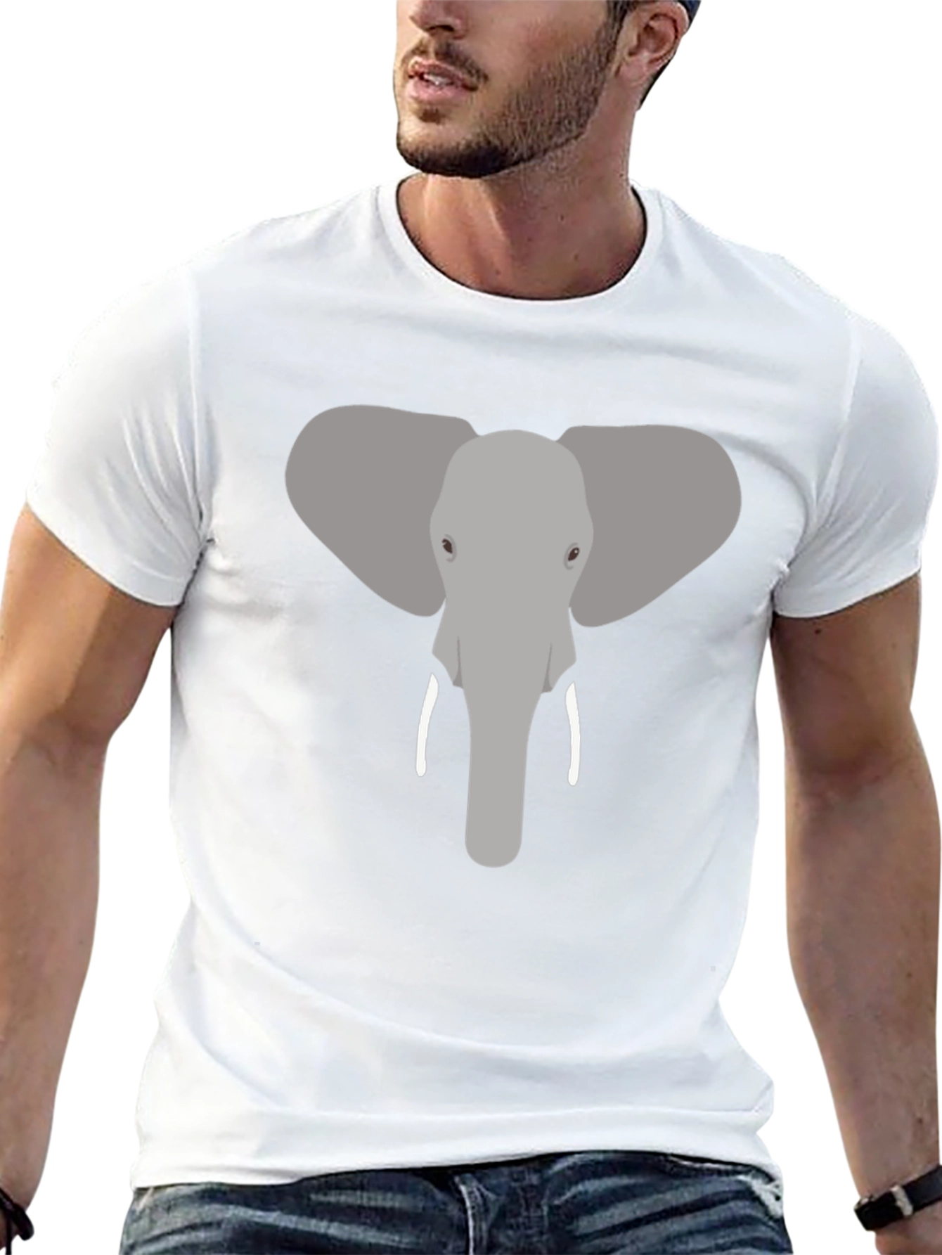Elephant Graphic Tee - Cool Animal Design