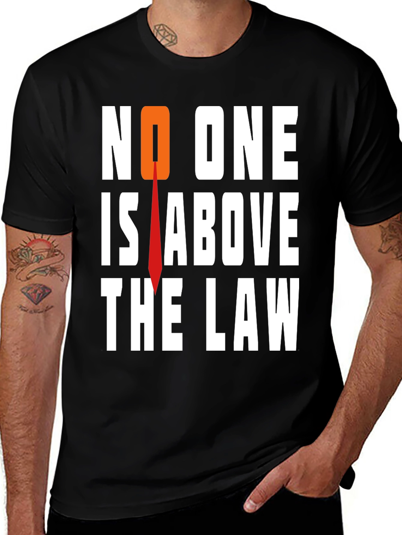 No One Is Above The Law Graphic Tee