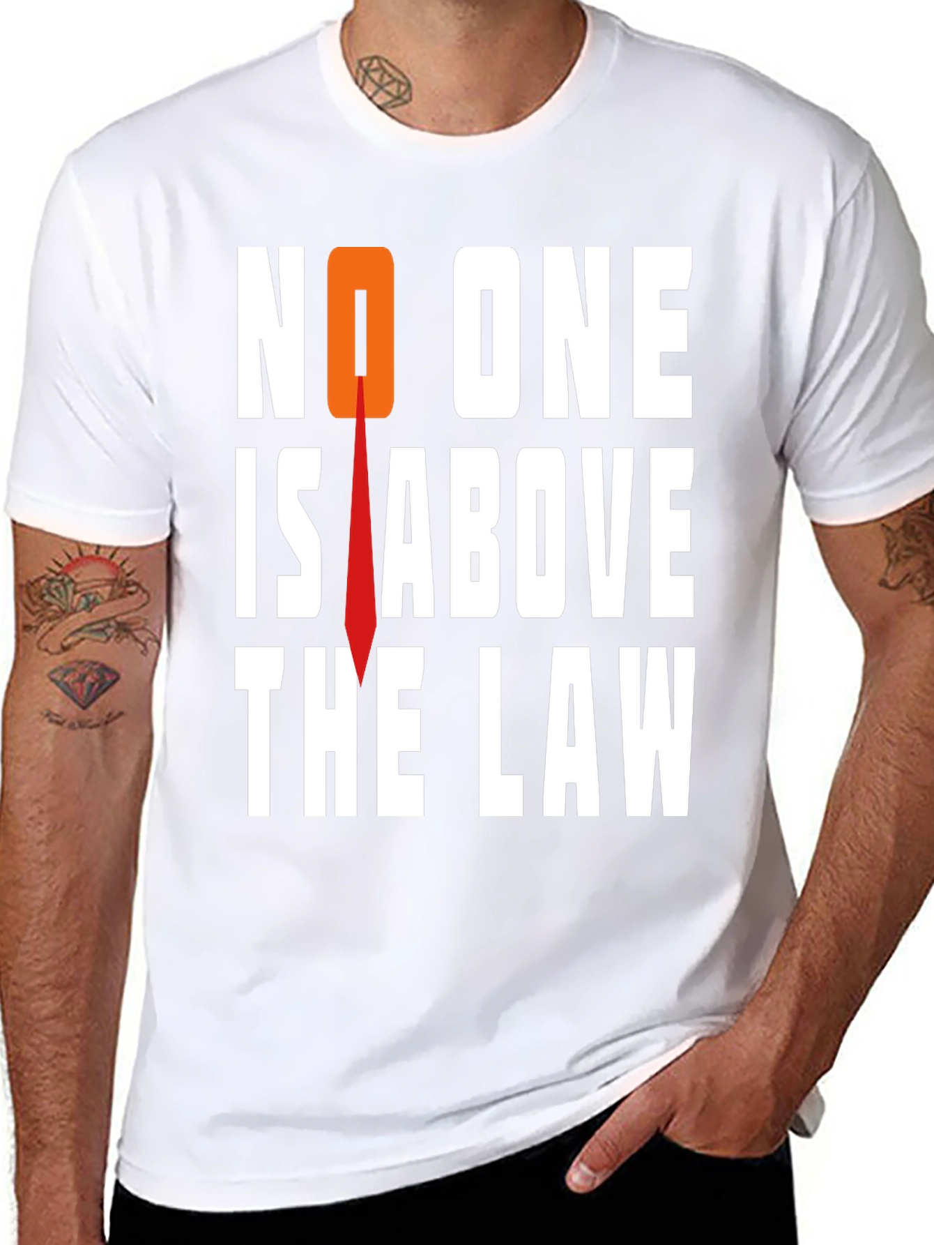 No One Is Above The Law Graphic Tee