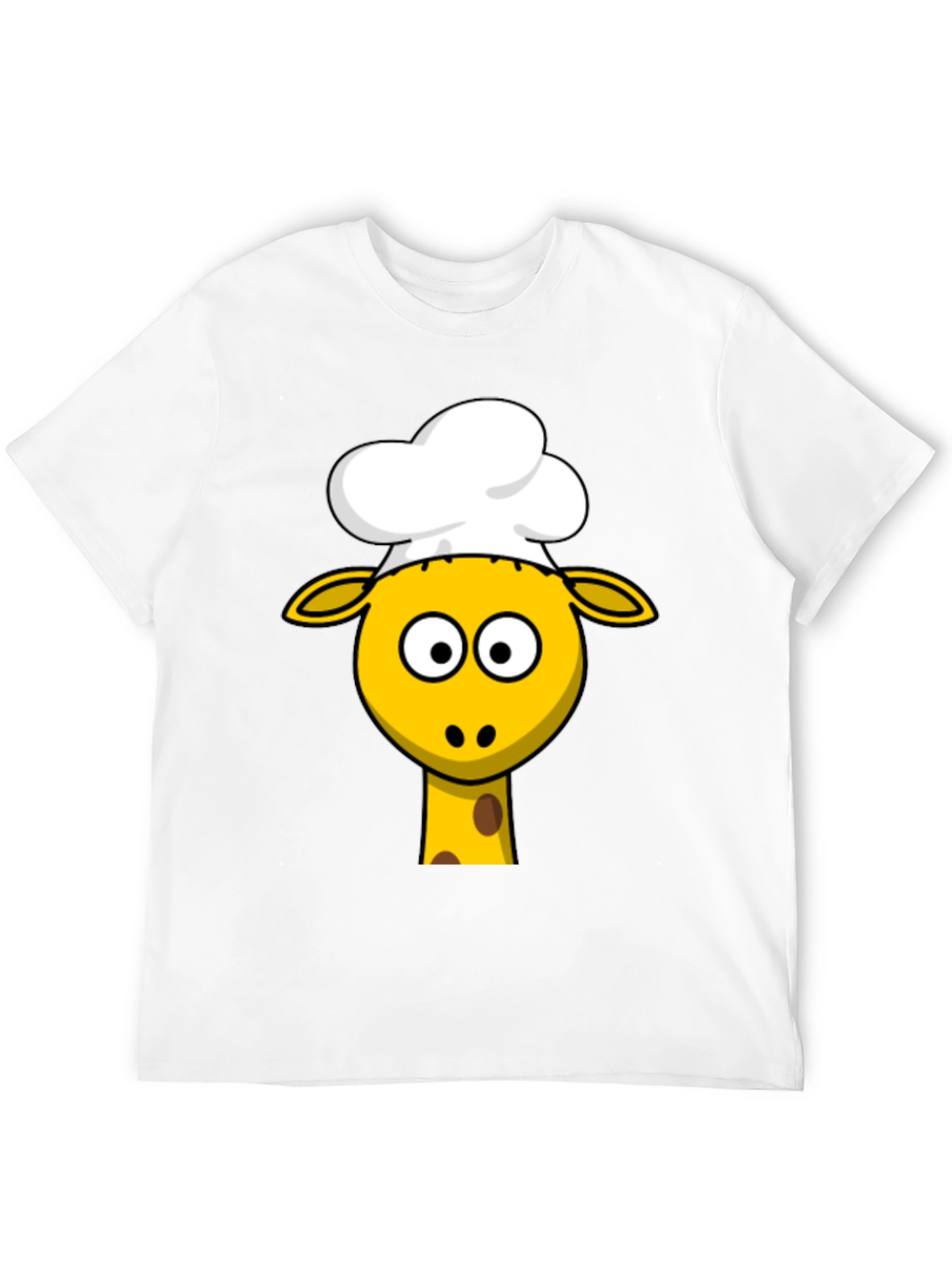 Chef Giraffe Graphic T-Shirt - Cute Animal Tee
