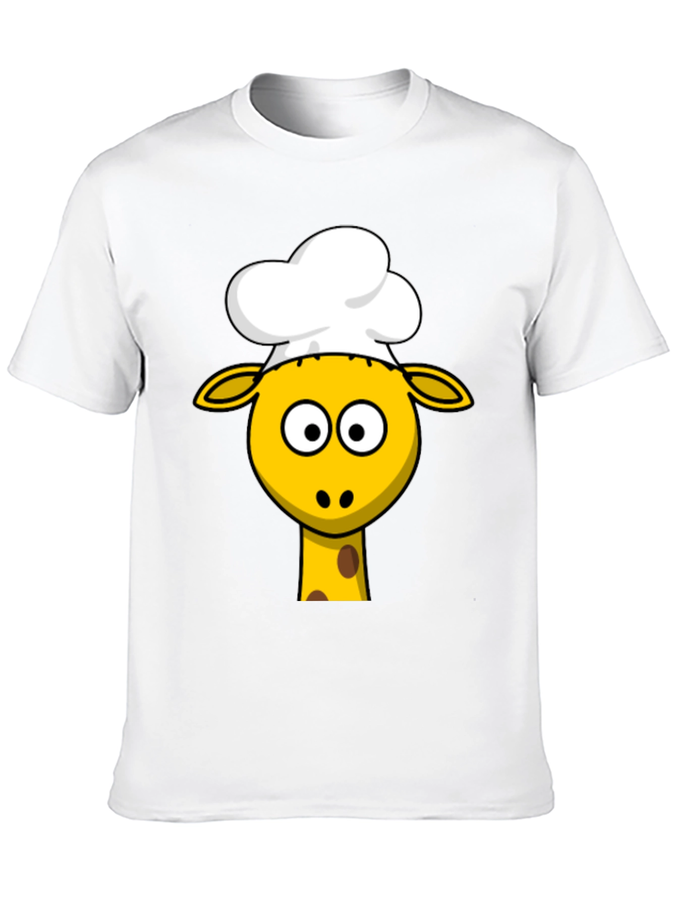 Chef Giraffe Graphic T-Shirt - Cute Animal Tee