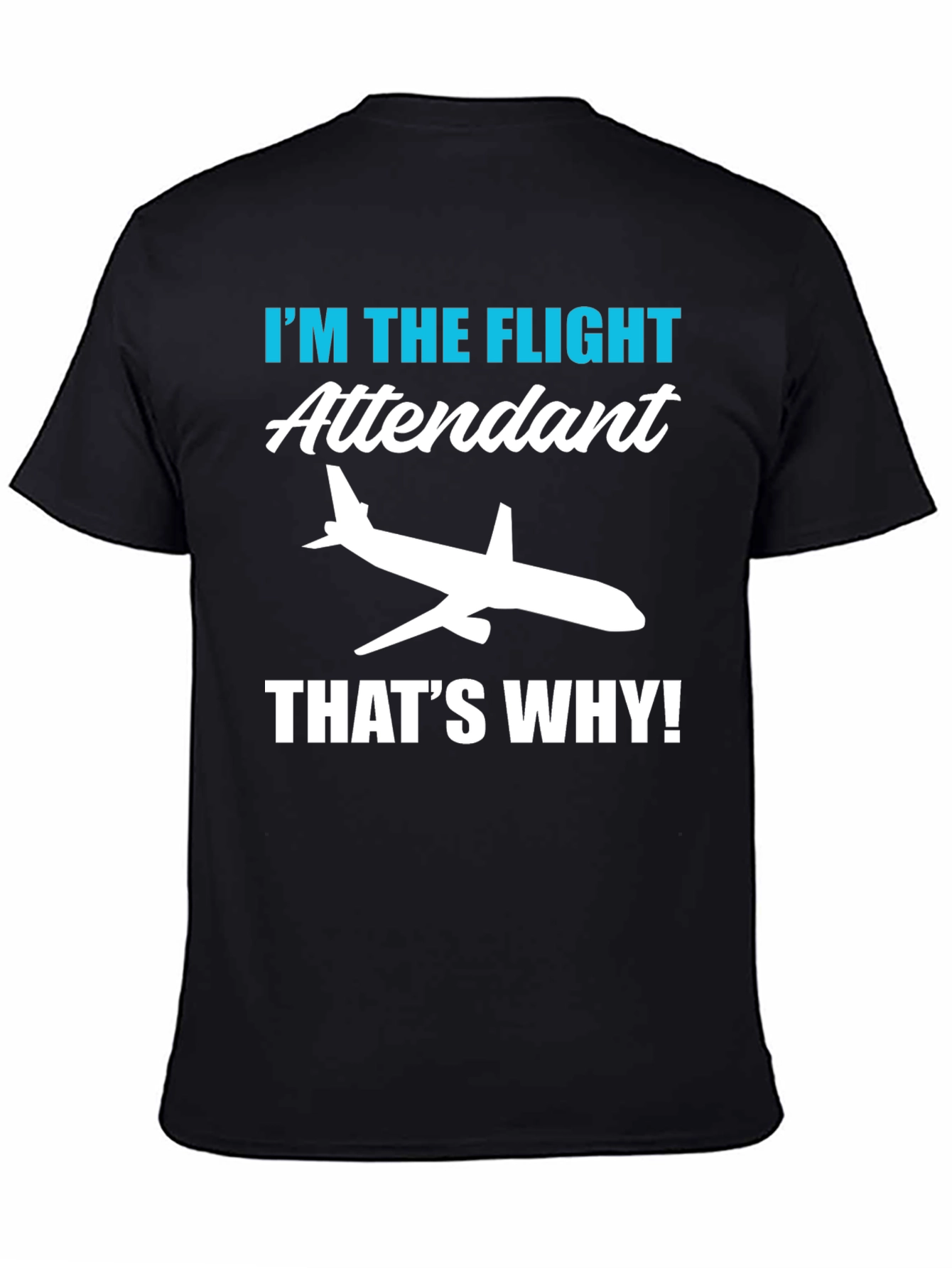Flight Attendant Tee - Airplane Graphic
