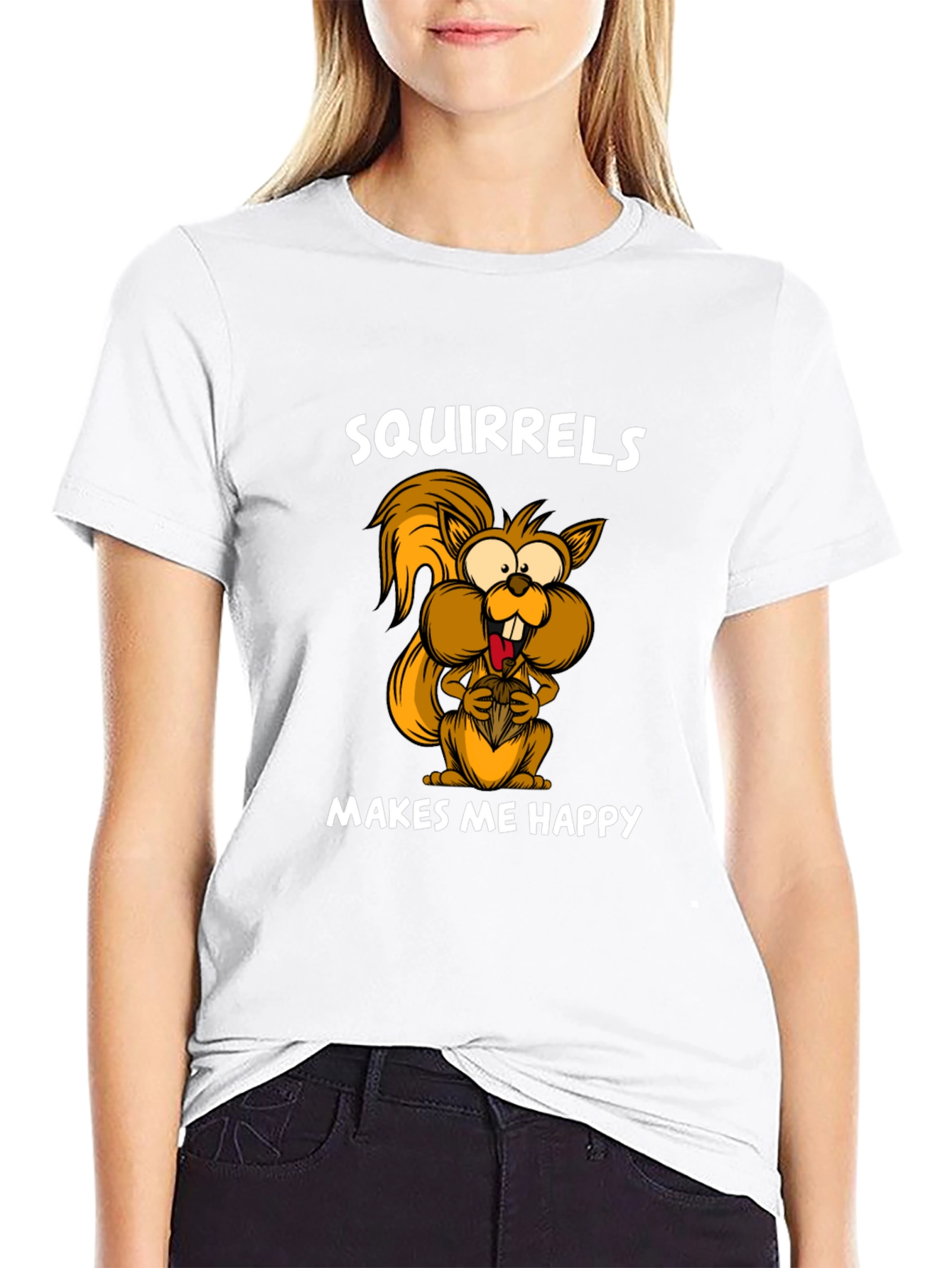 Squirrels Make Me Happy Graphic Tee